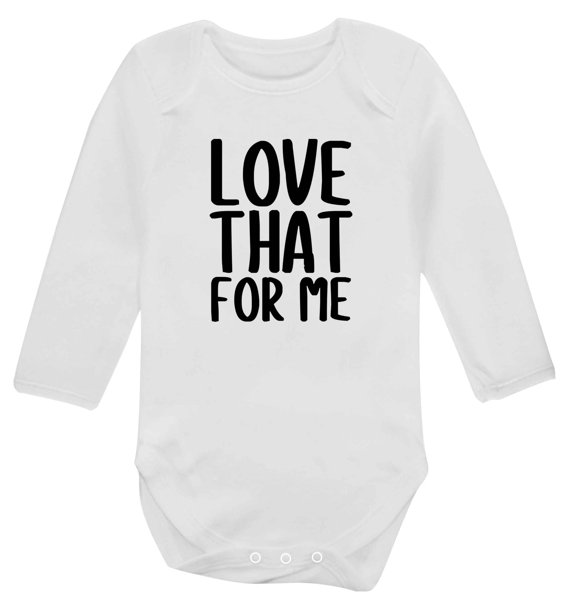 We love this for YOU! Who else loves saying this?!  baby vest long sleeved white 6-12 months