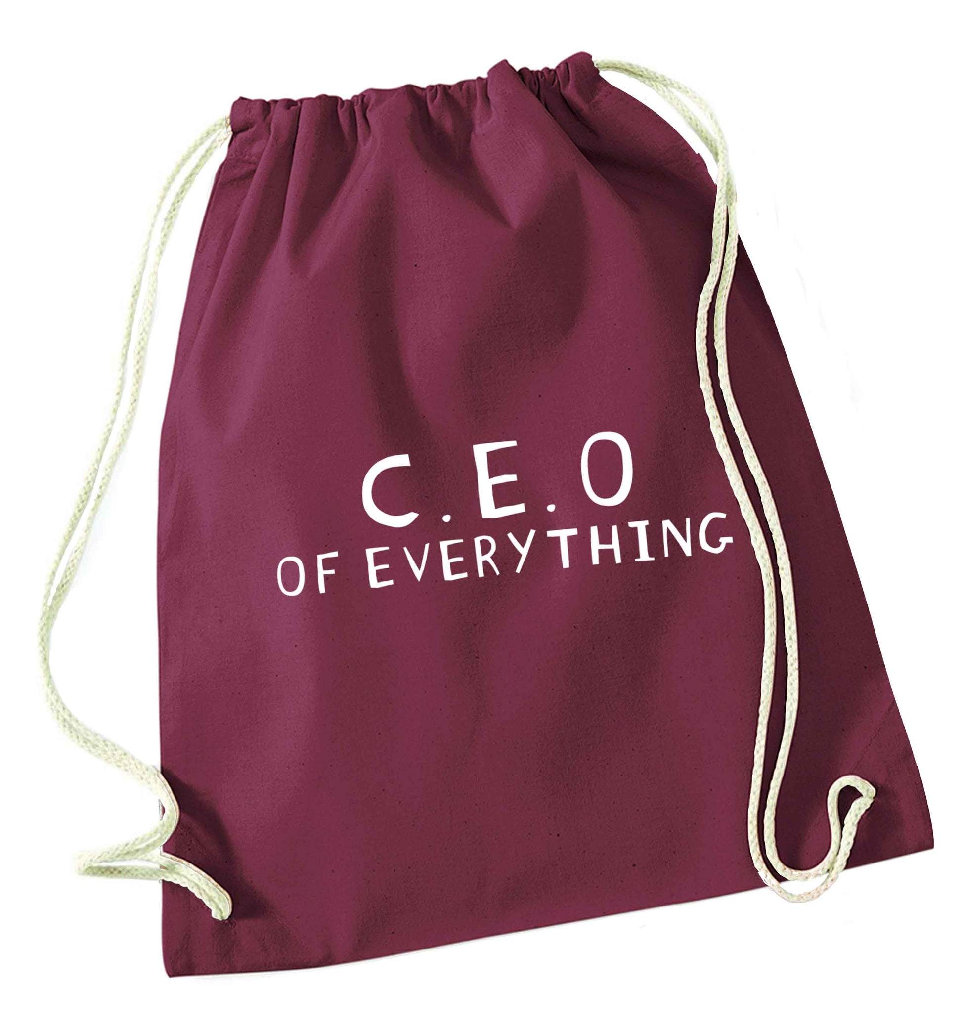We love this for YOU! Who else loves saying this?!  maroon drawstring bag