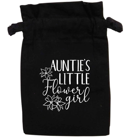 Aunties little flowergirl | XS - L | Pouch / Drawstring bag / Sack | Organic Cotton | Bulk discounts available!
