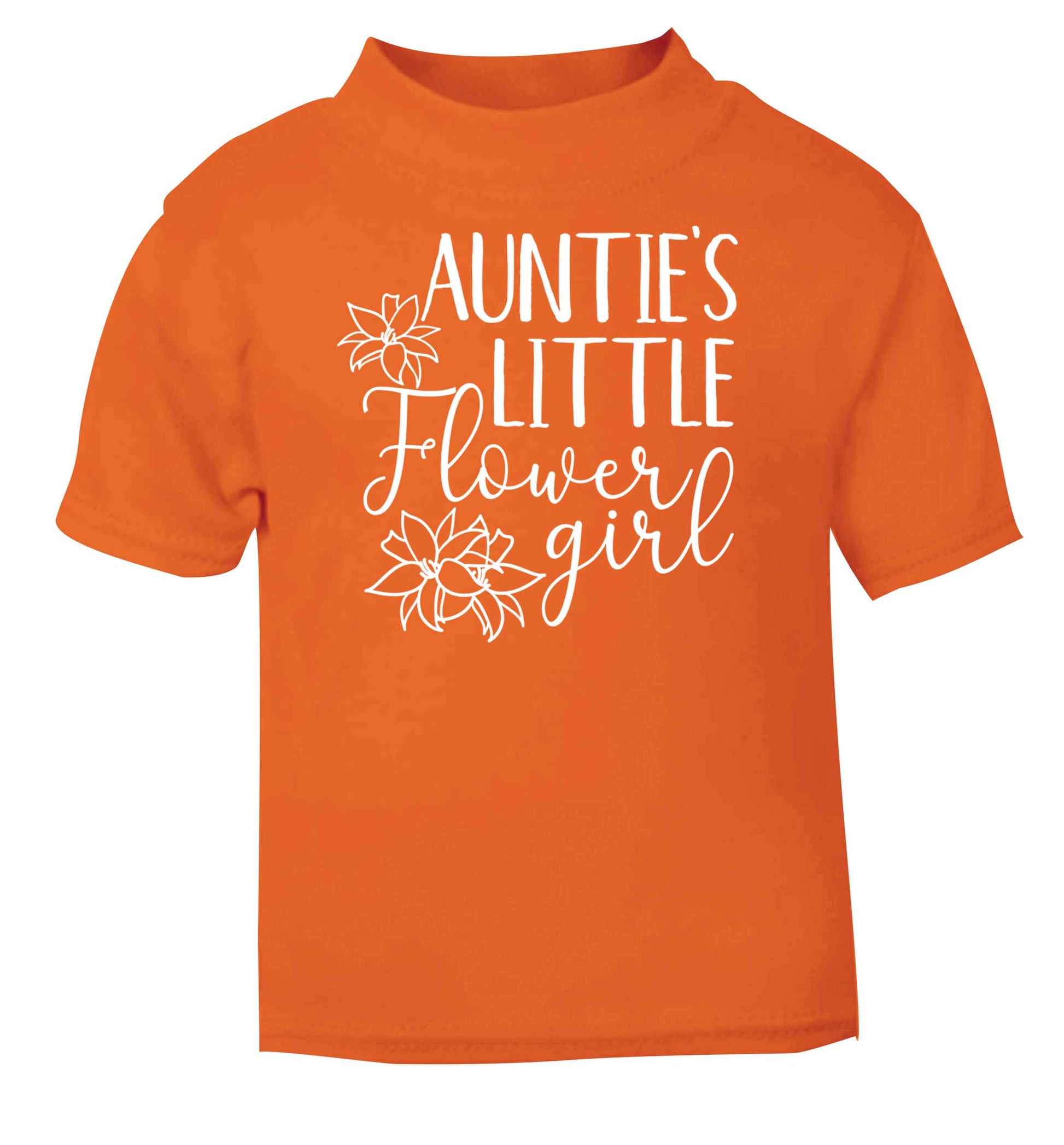 Perfect wedding guest favours or hen party gifts! Personalised bridal floral wreath designs, any name, any role! orange baby toddler Tshirt 2 Years