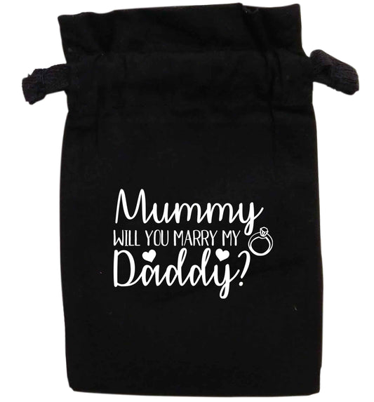 Mummy will you marrry daddy? | XS - L | Pouch / Drawstring bag / Sack | Organic Cotton | Bulk discounts available!