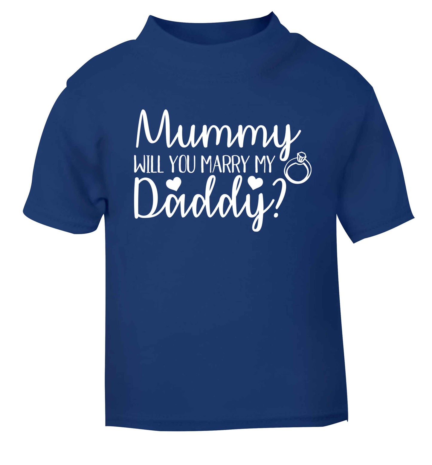 Looking for a unique way to pop the question? Why not let your kids do it!  blue baby toddler Tshirt 2 Years