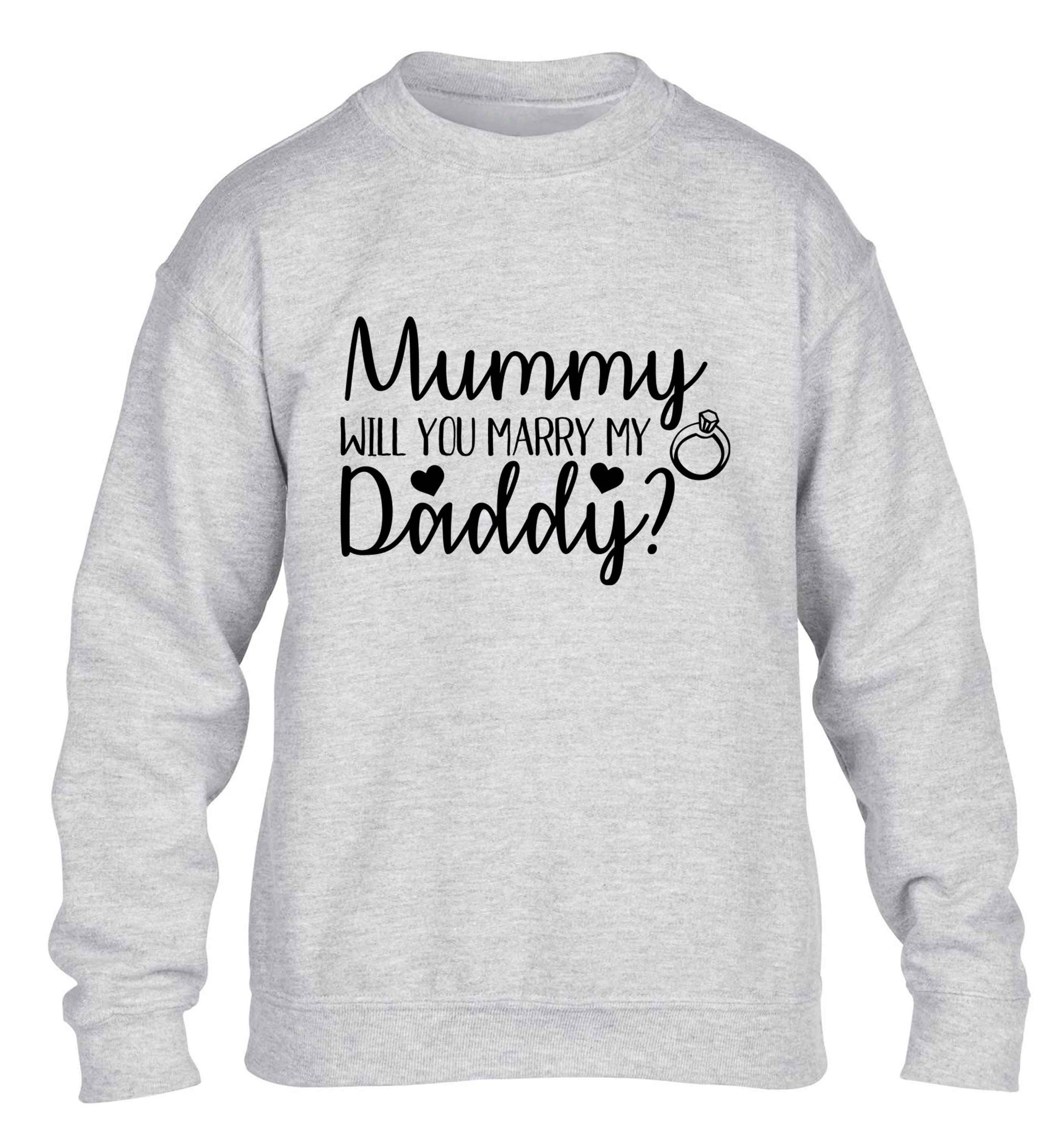 Looking for a unique way to pop the question? Why not let your kids do it!  children's grey sweater 12-13 Years