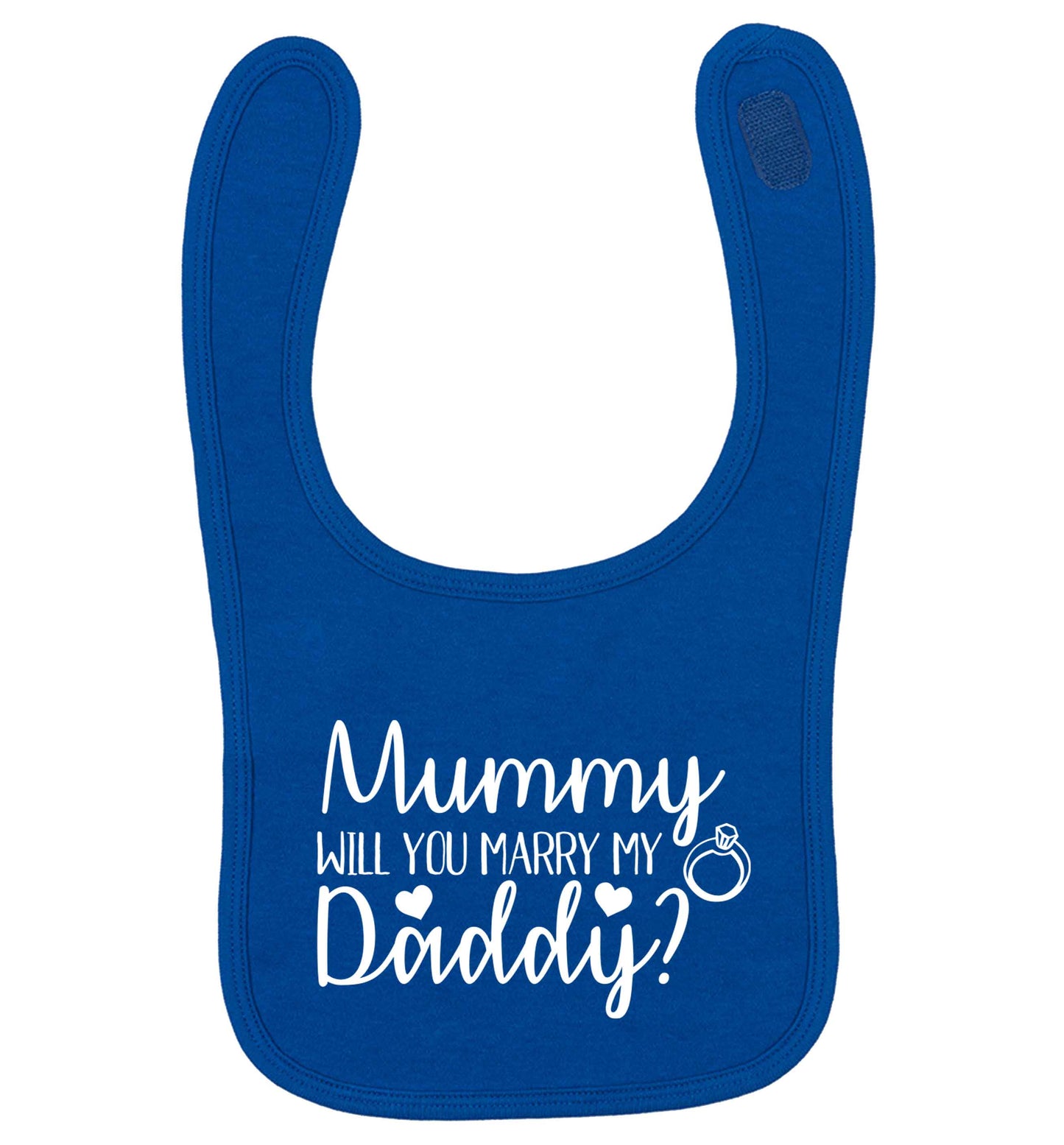 Looking for a unique way to pop the question? Why not let your kids do it!  royal blue baby bib