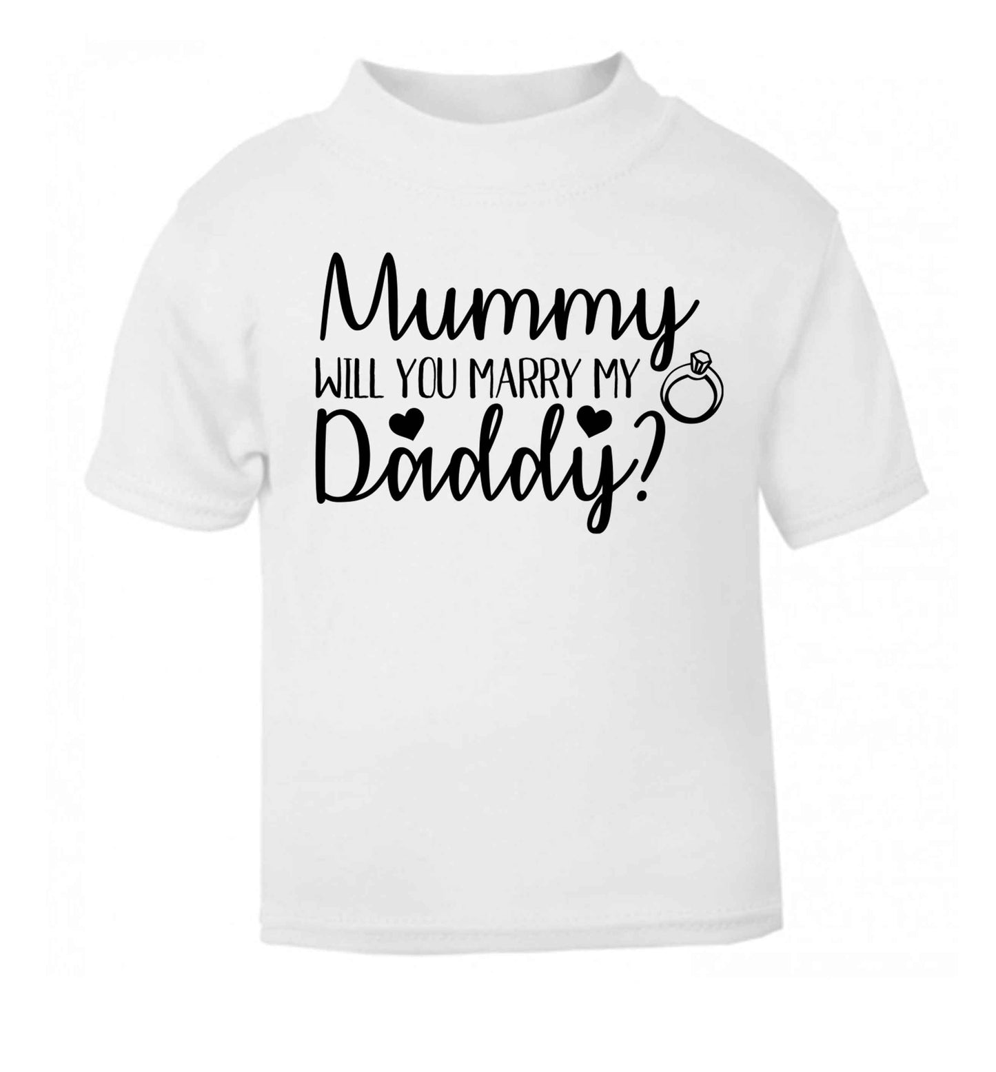 Looking for a unique way to pop the question? Why not let your kids do it!  white baby toddler Tshirt 2 Years
