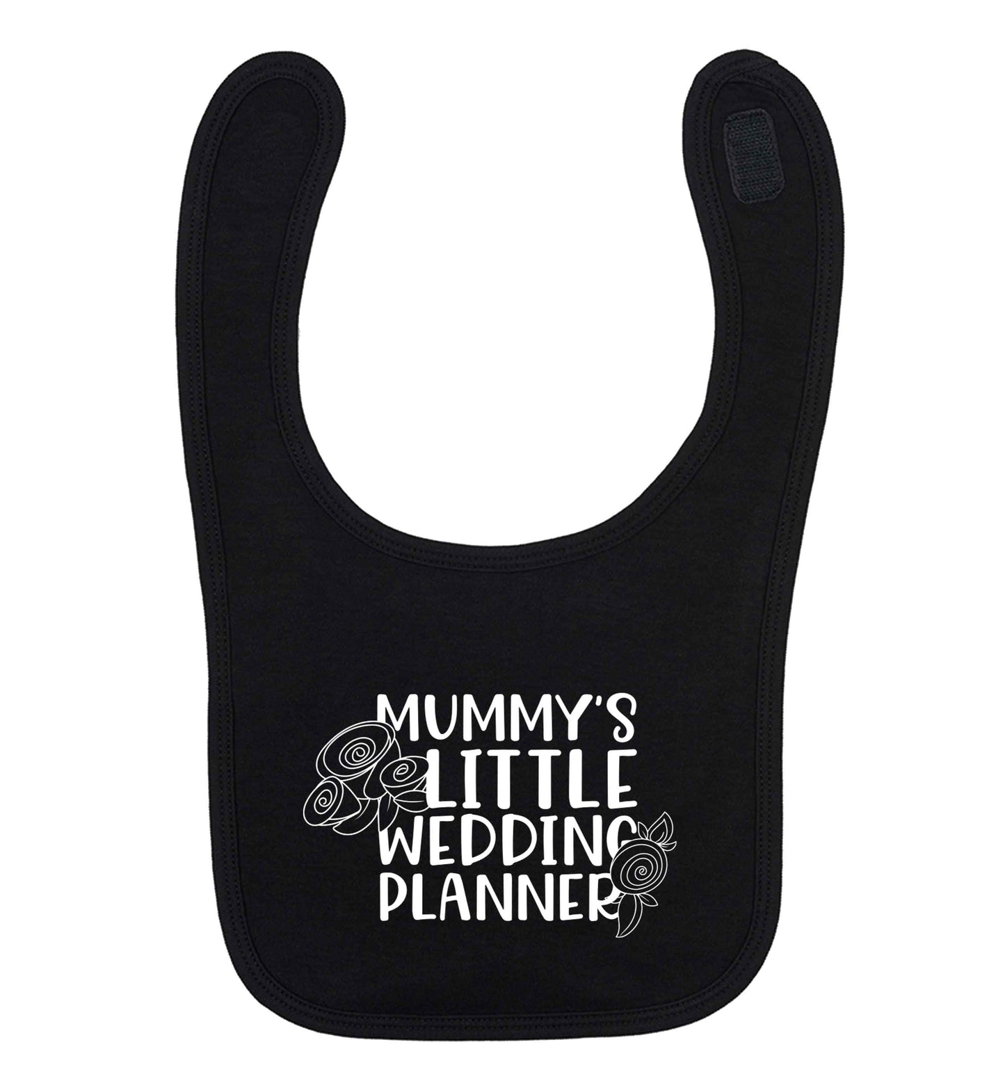 adorable wedding themed gifts for your mini wedding planner! black baby bib