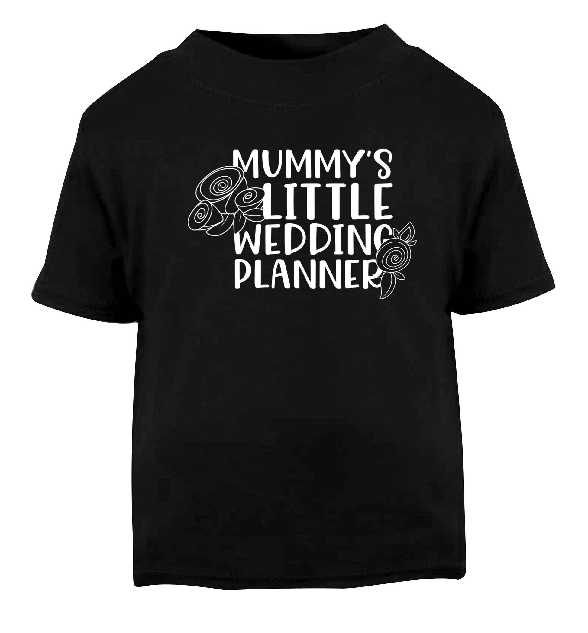 adorable wedding themed gifts for your mini wedding planner! Black baby toddler Tshirt 2 years