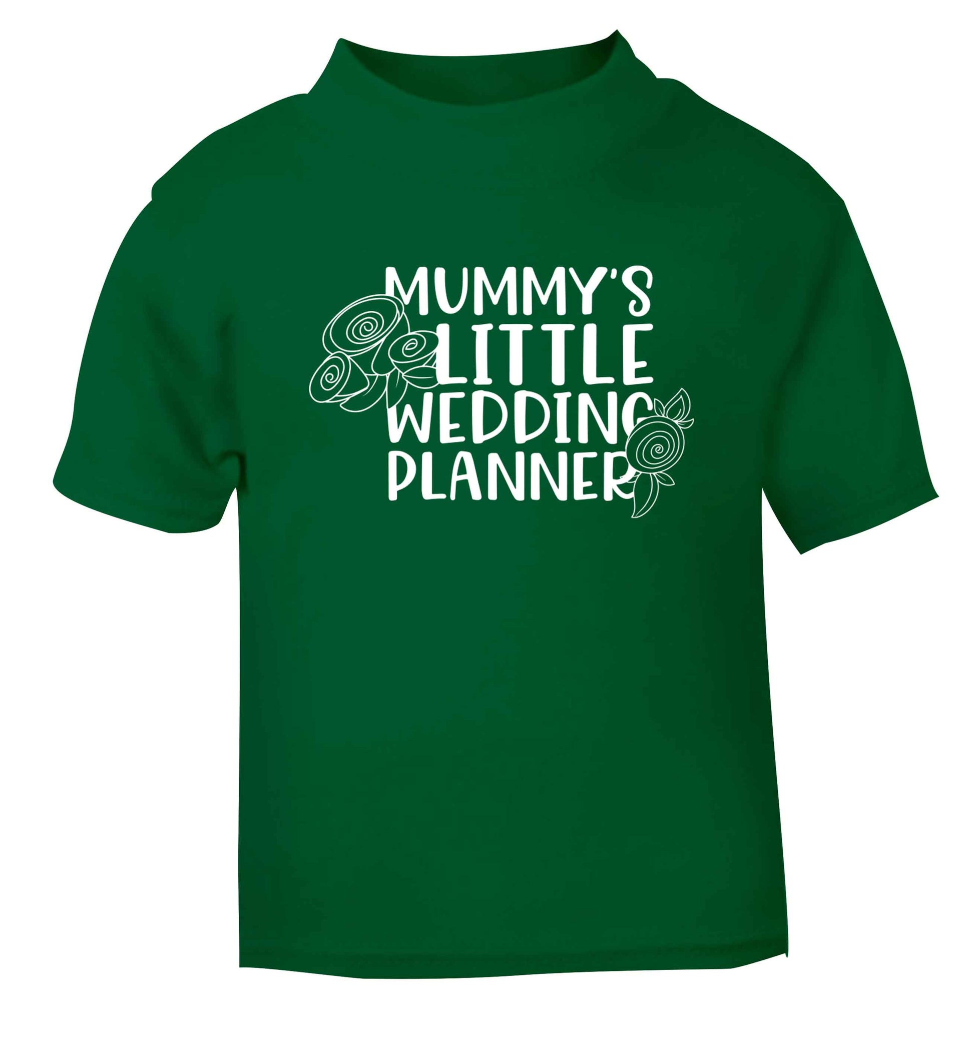 adorable wedding themed gifts for your mini wedding planner! green baby toddler Tshirt 2 Years