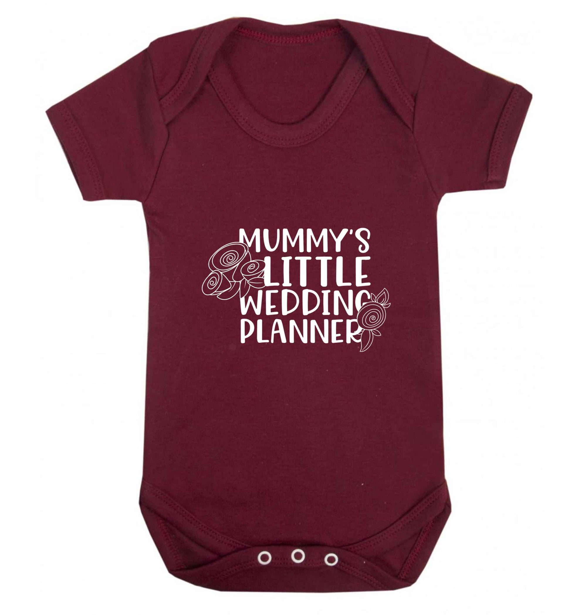 adorable wedding themed gifts for your mini wedding planner! baby vest maroon 18-24 months