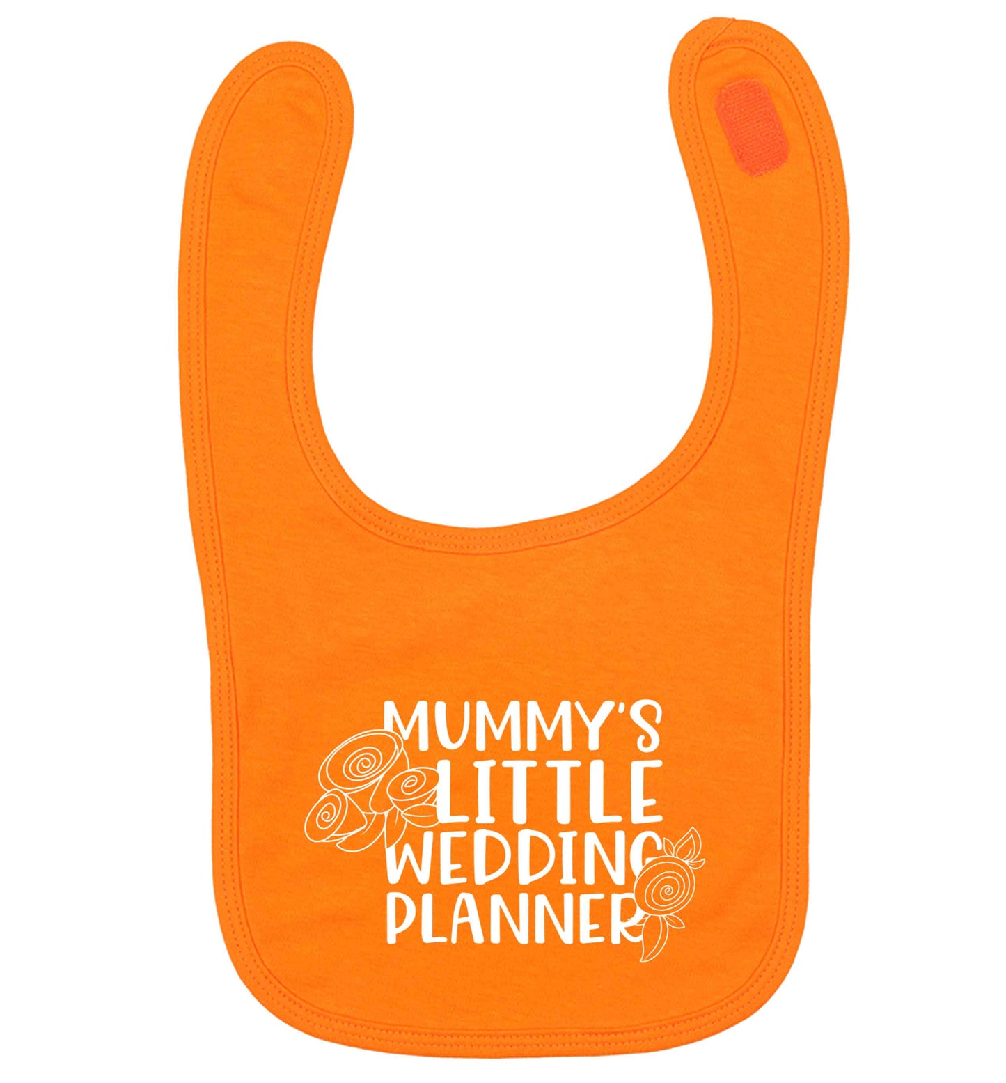 adorable wedding themed gifts for your mini wedding planner! orange baby bib