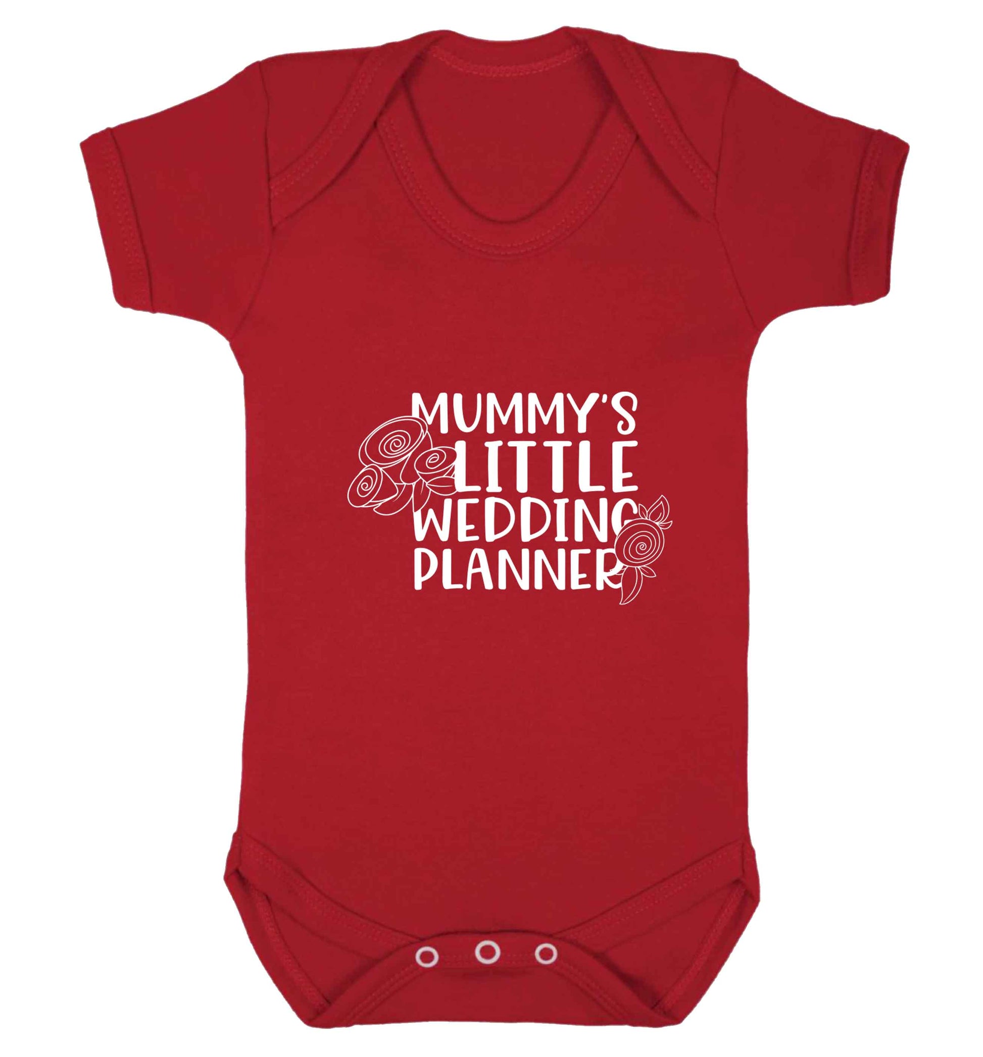 adorable wedding themed gifts for your mini wedding planner! baby vest red 18-24 months
