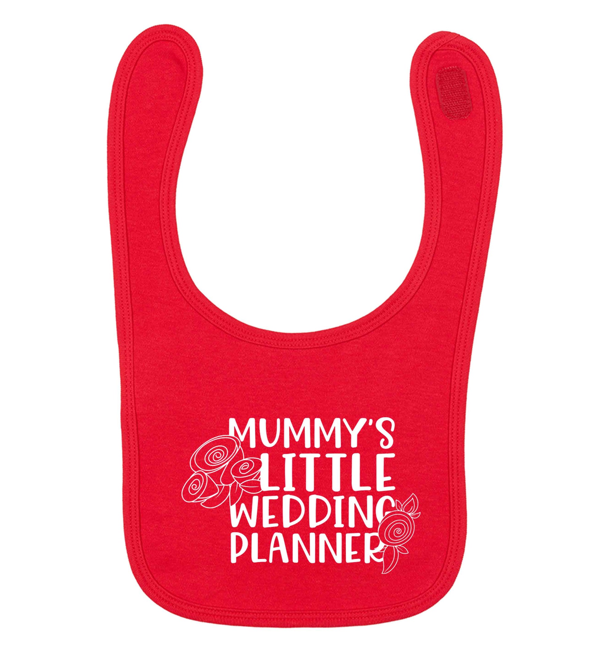 adorable wedding themed gifts for your mini wedding planner! red baby bib