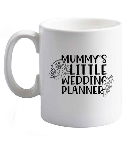 10 oz adorable wedding themed gifts for your mini wedding planner!   ceramic mug right handed