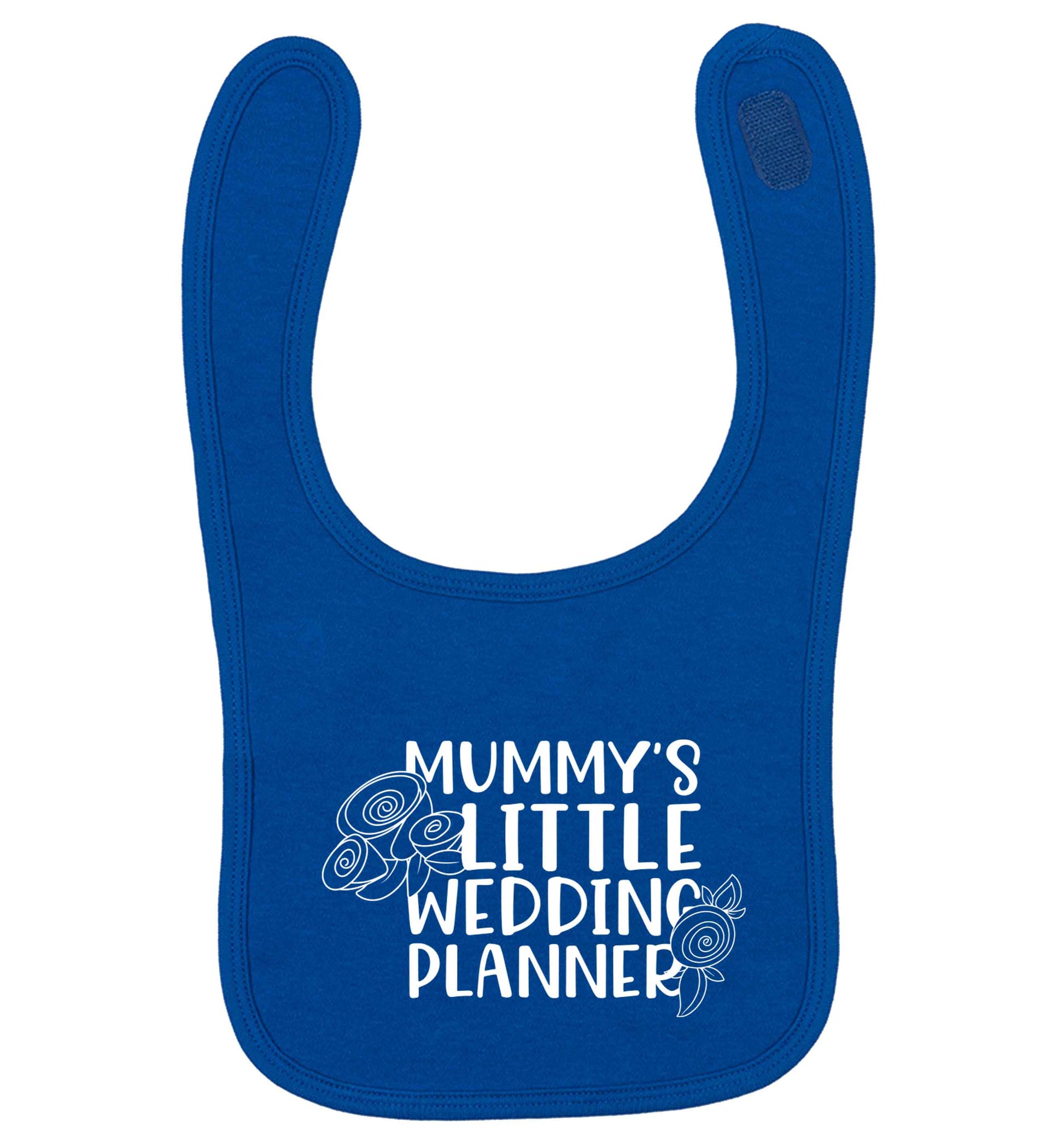 adorable wedding themed gifts for your mini wedding planner! royal blue baby bib