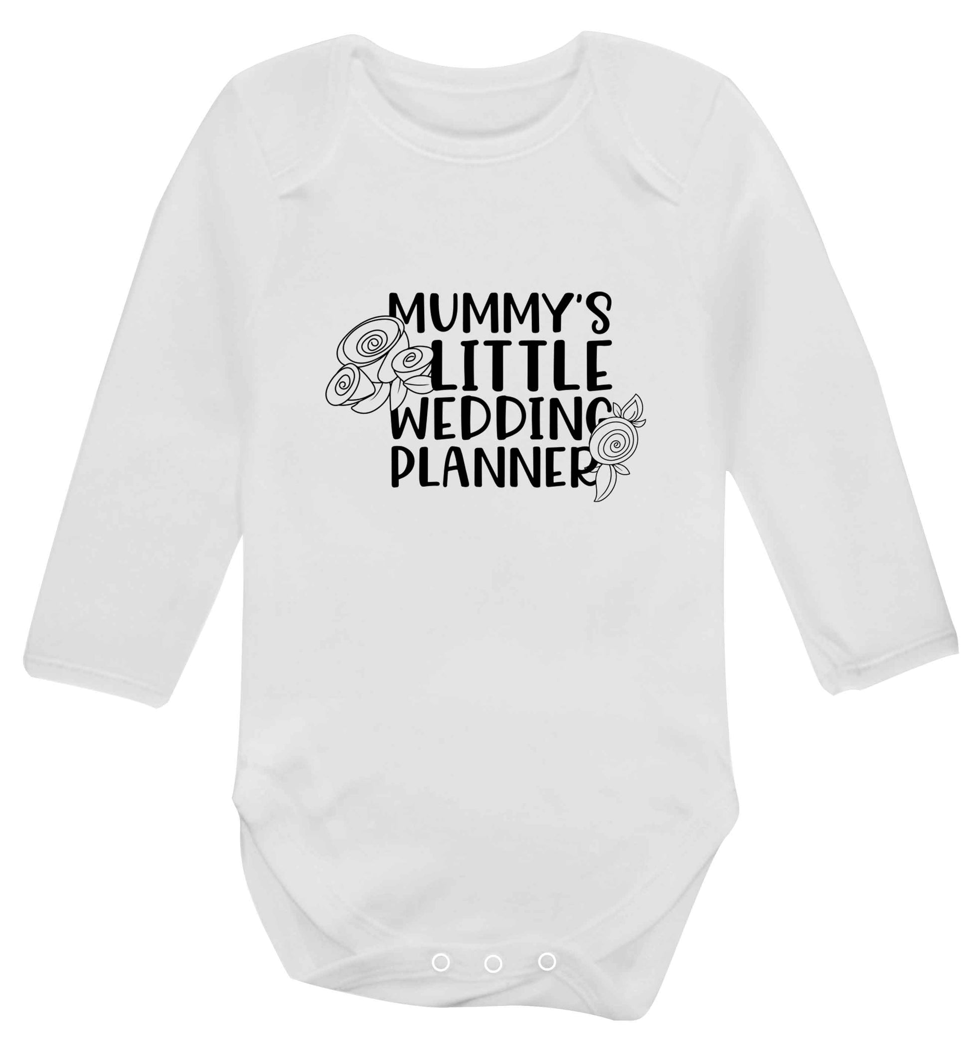 adorable wedding themed gifts for your mini wedding planner! baby vest long sleeved white 6-12 months