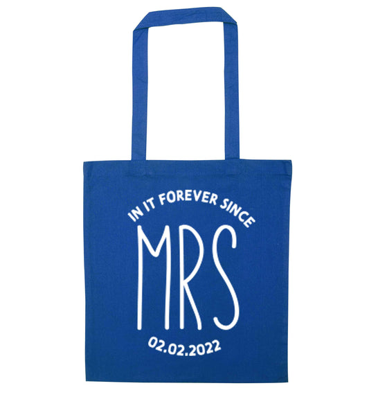 Funny matching gifts for him and her! Get matchy matchy, ideal for newlywed couples or a little valentines gift! blue tote bag