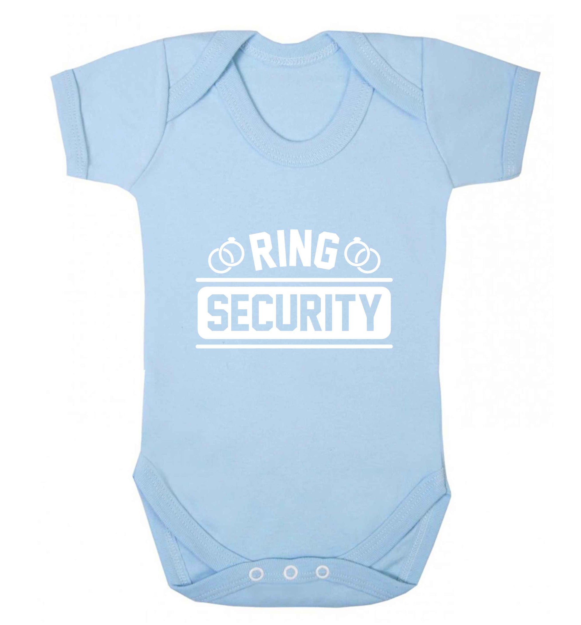 Perfect wedding guest favours or hen party gifts! Personalised bridal floral wreath designs, any name, any role! baby vest pale blue 18-24 months