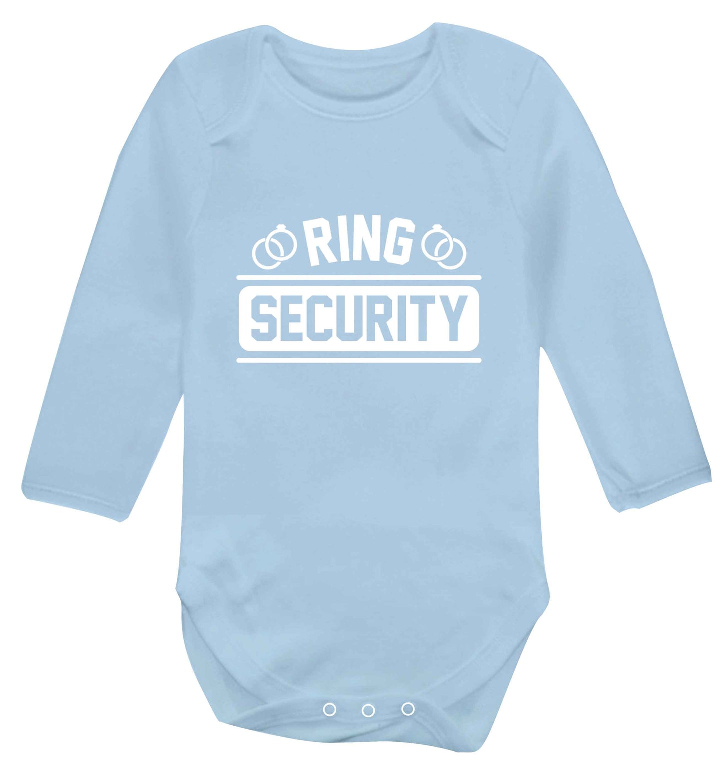 Perfect wedding guest favours or hen party gifts! Personalised bridal floral wreath designs, any name, any role! baby vest long sleeved pale blue 6-12 months