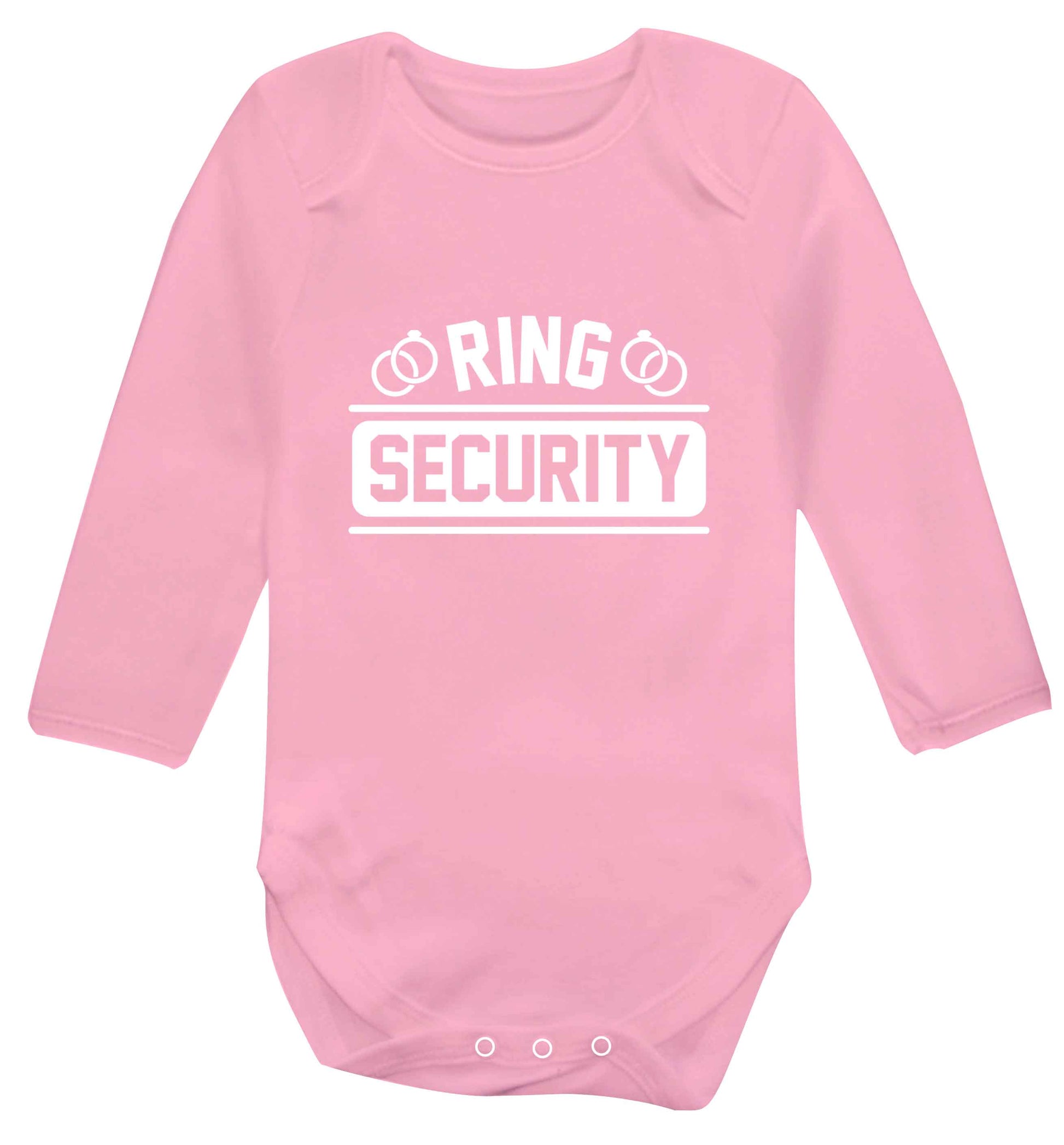 Perfect wedding guest favours or hen party gifts! Personalised bridal floral wreath designs, any name, any role! baby vest long sleeved pale pink 6-12 months