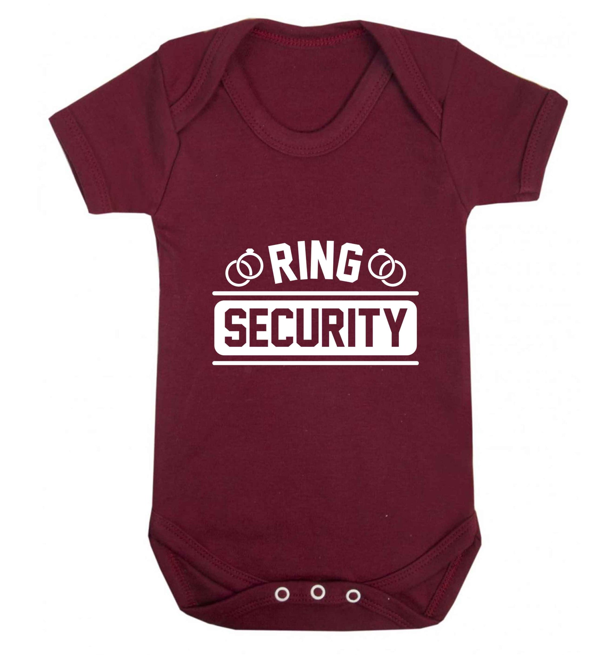 Perfect wedding guest favours or hen party gifts! Personalised bridal floral wreath designs, any name, any role! baby vest maroon 18-24 months