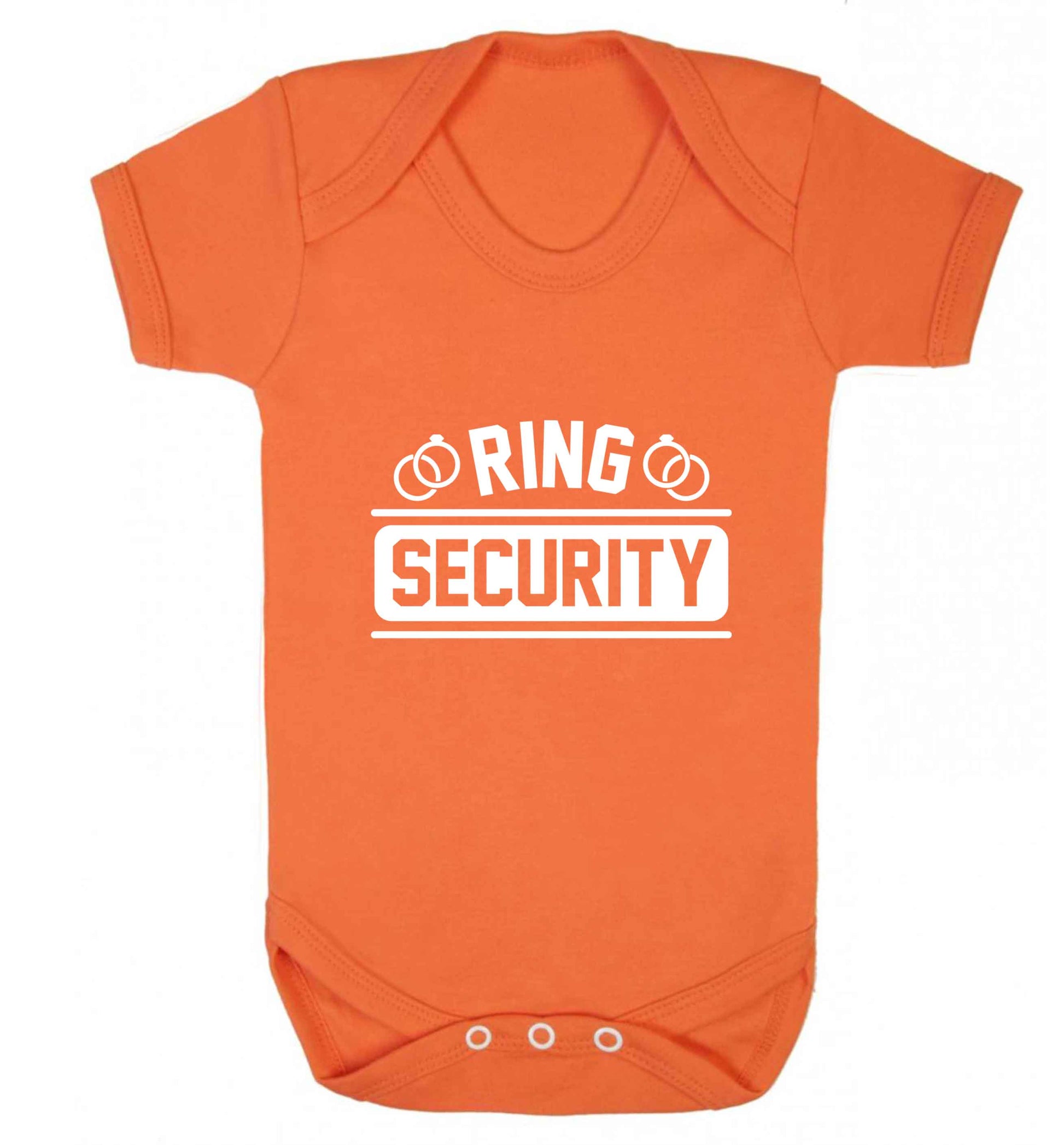 Perfect wedding guest favours or hen party gifts! Personalised bridal floral wreath designs, any name, any role! baby vest orange 18-24 months