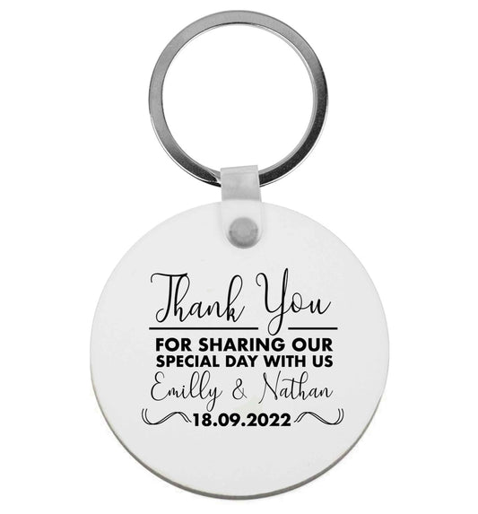 Gorgeous personalised and customisable wedding favour gifts! | Keyring