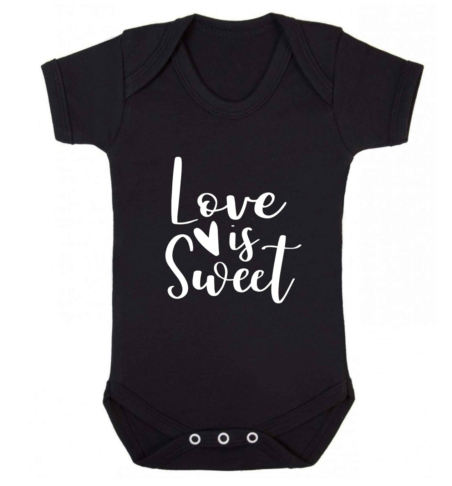 Love really does make the world go round! Ideal for weddings, valentines or just simply to show someone you love them!  baby vest black 18-24 months