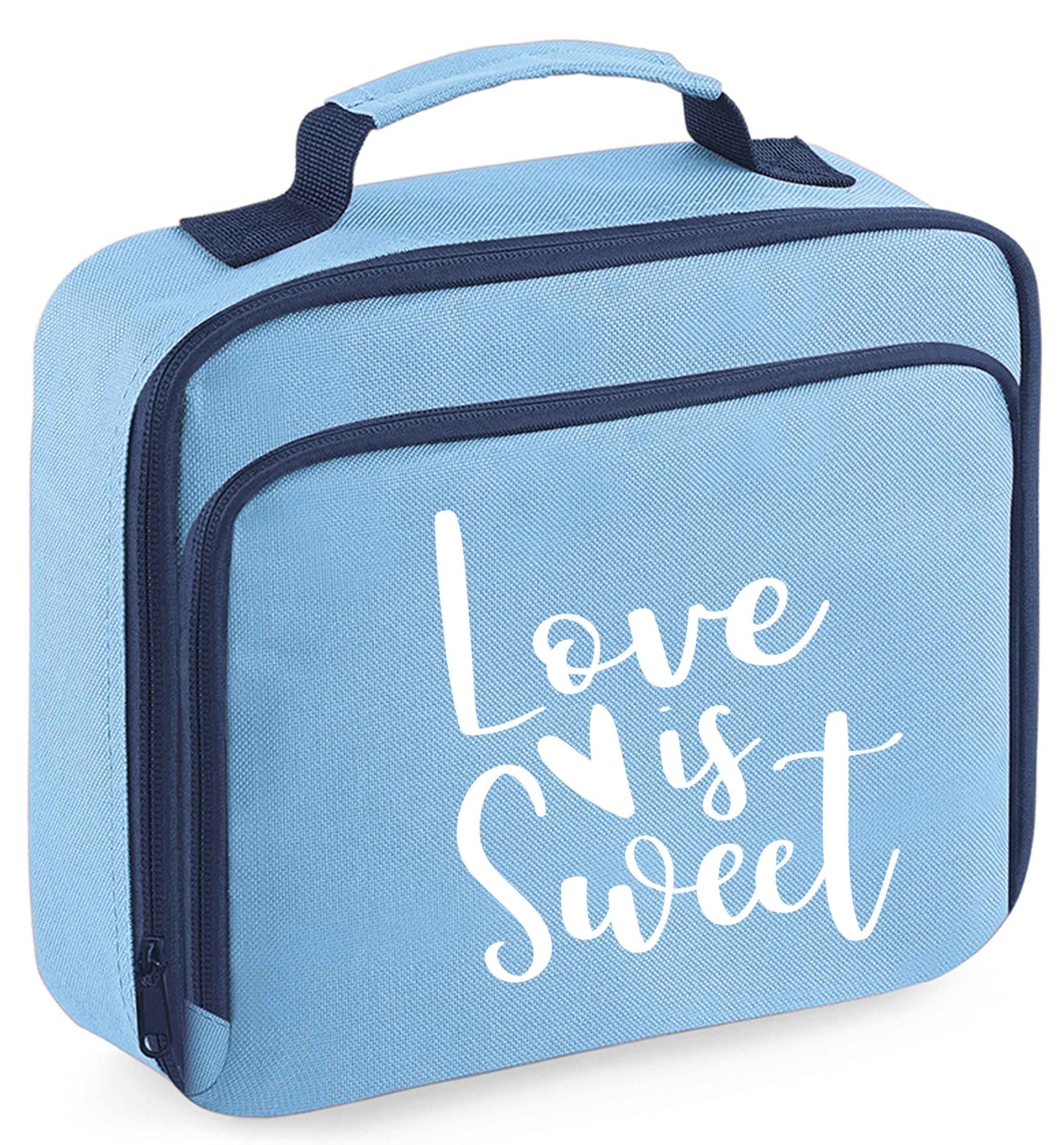 Any tex here insulated blue lunch bag cooler