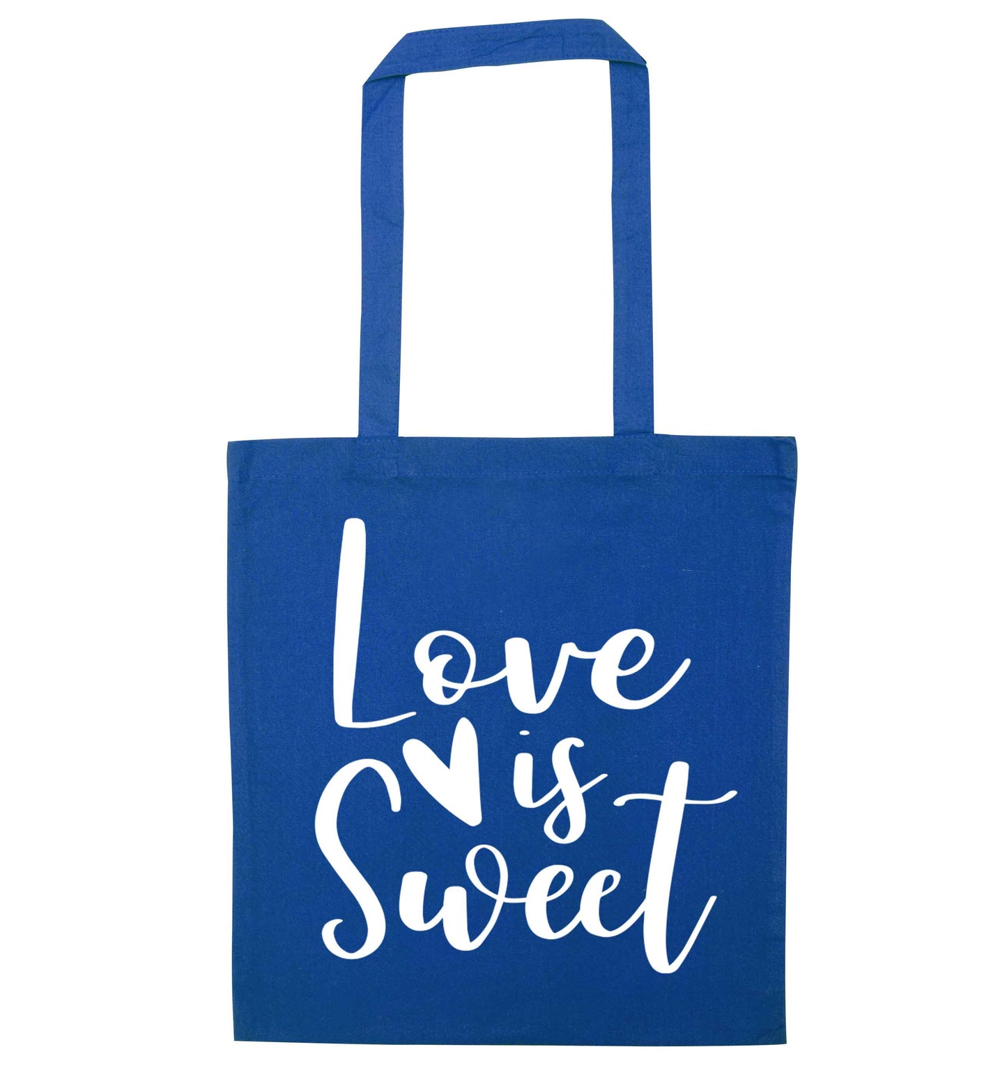 Love really does make the world go round! Ideal for weddings, valentines or just simply to show someone you love them!  blue tote bag