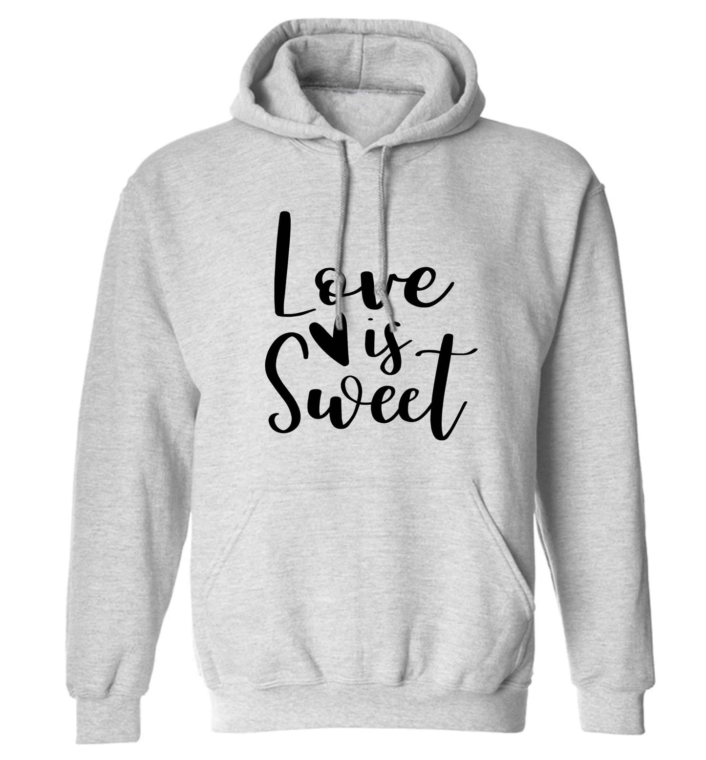 Love really does make the world go round! Ideal for weddings, valentines or just simply to show someone you love them!  adults unisex grey hoodie 2XL