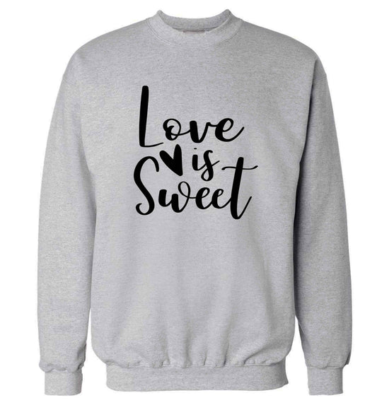 Love really does make the world go round! Ideal for weddings, valentines or just simply to show someone you love them!  adult's unisex grey sweater 2XL