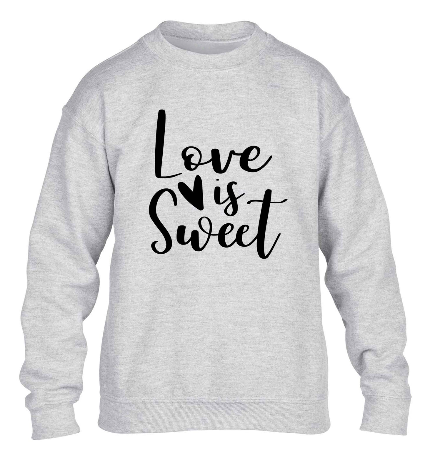 Love really does make the world go round! Ideal for weddings, valentines or just simply to show someone you love them!  children's grey sweater 12-13 Years