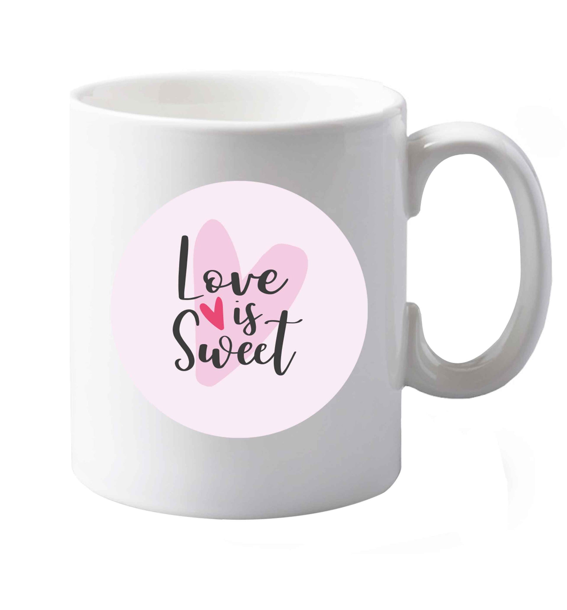 10 oz Love really does make the world go round! Ideal for weddings, valentines or just simply to show someone you love them!    ceramic mug both sides