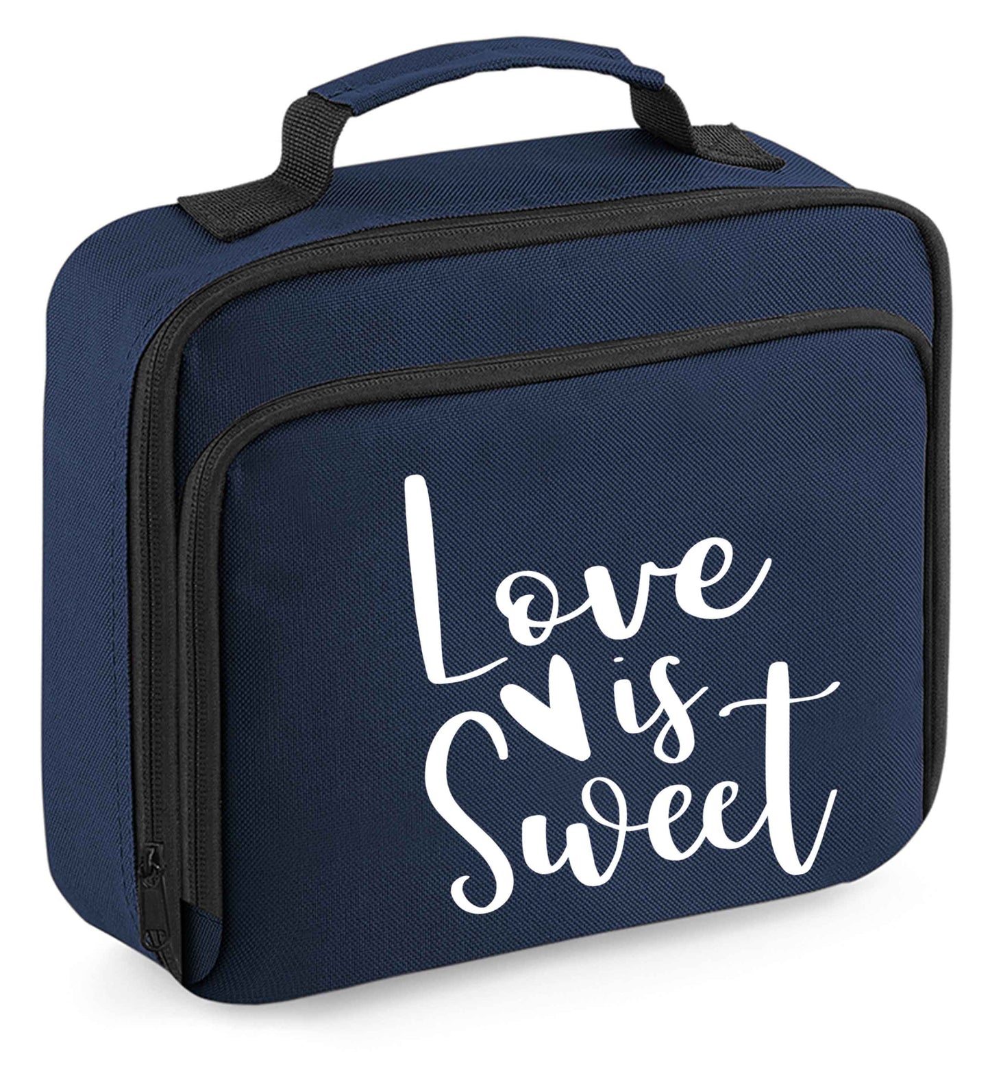Any tex here insulated navy lunch bag cooler