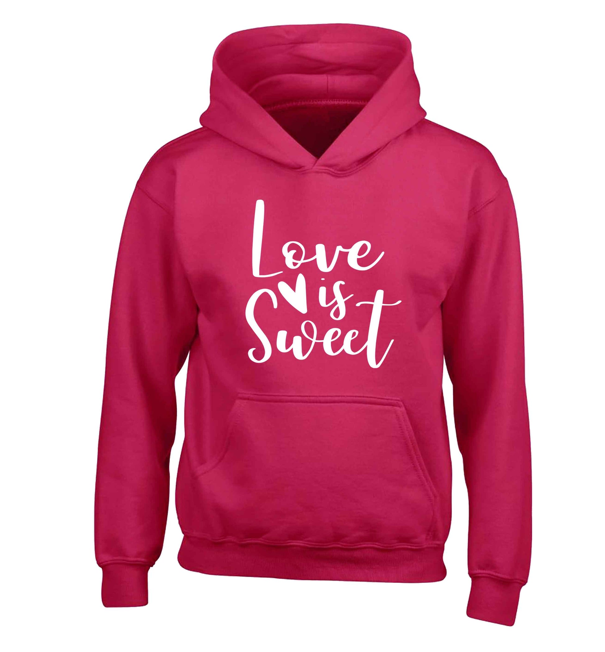 Love really does make the world go round! Ideal for weddings, valentines or just simply to show someone you love them!  children's pink hoodie 12-13 Years