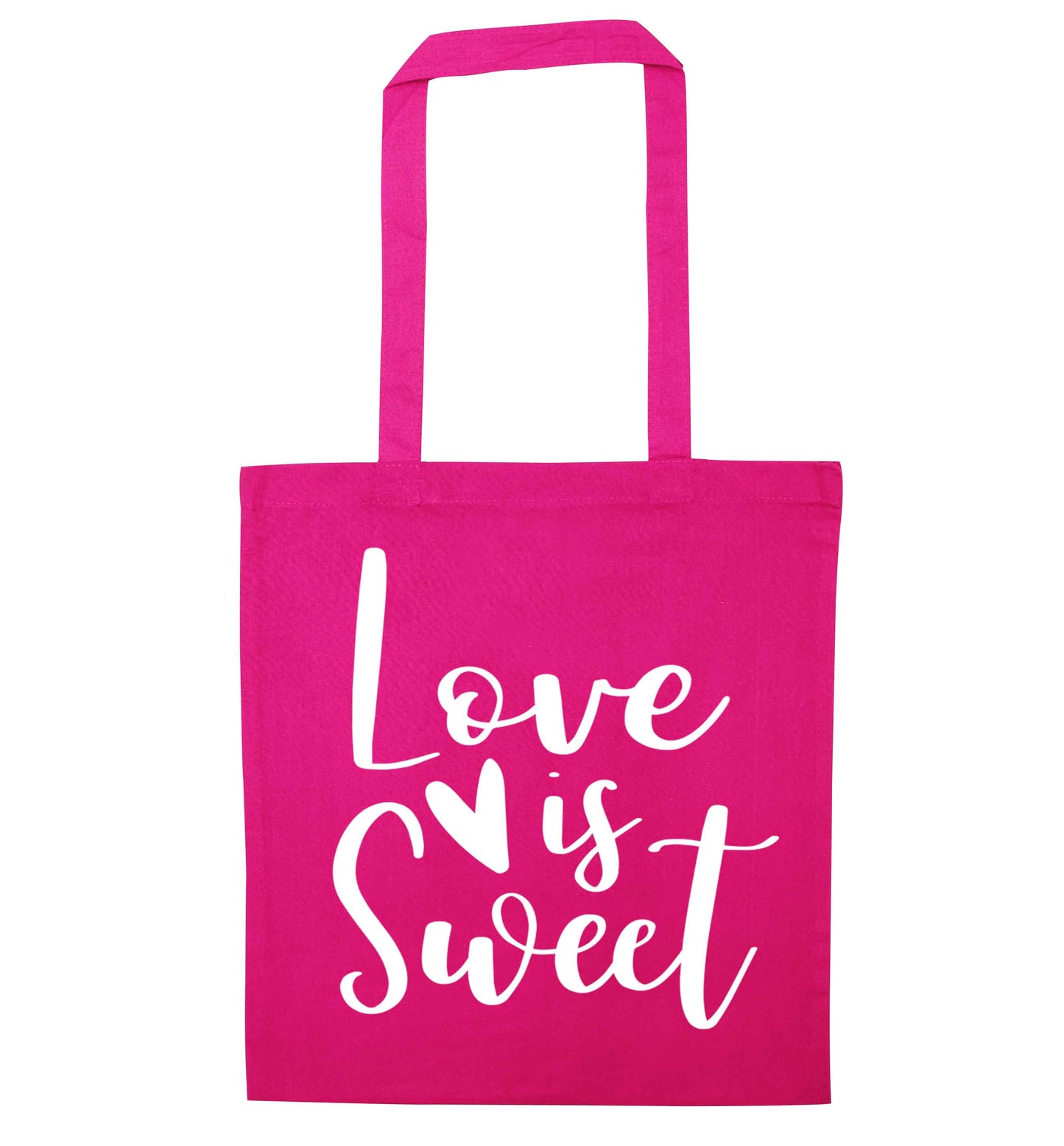 Love really does make the world go round! Ideal for weddings, valentines or just simply to show someone you love them!  pink tote bag