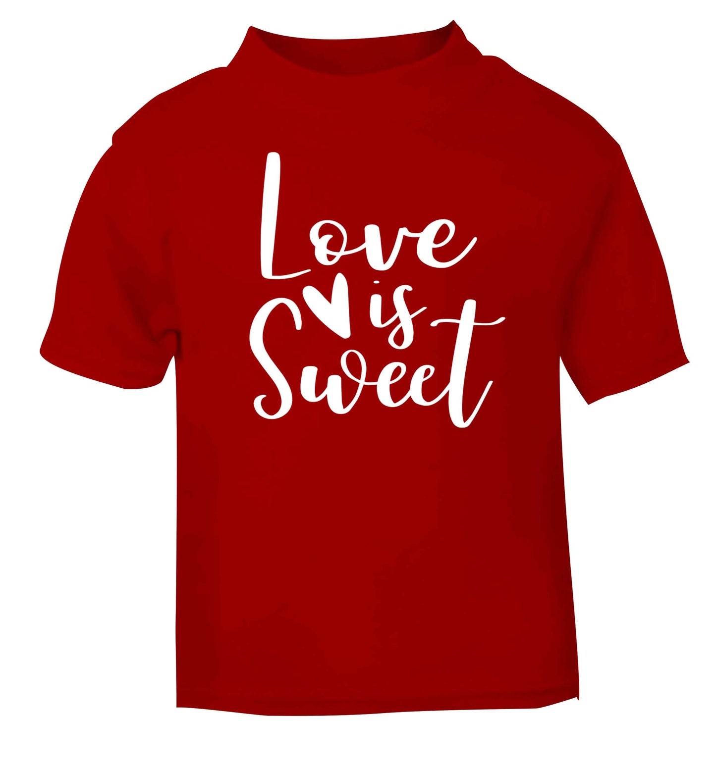 Love really does make the world go round! Ideal for weddings, valentines or just simply to show someone you love them!  red baby toddler Tshirt 2 Years