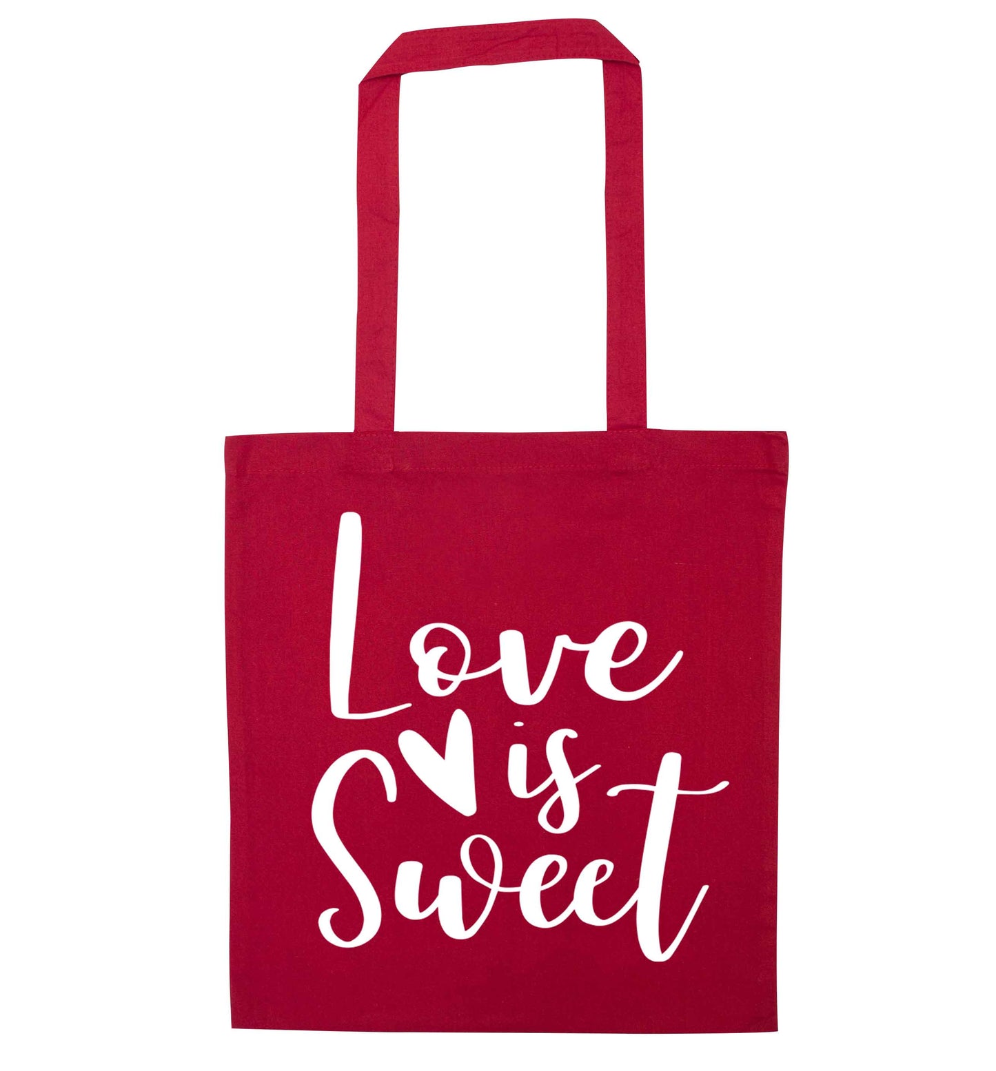 Love really does make the world go round! Ideal for weddings, valentines or just simply to show someone you love them!  red tote bag
