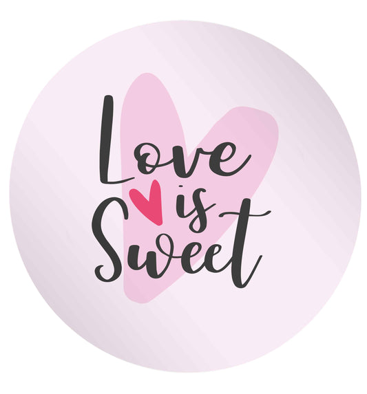 Love really does make the world go round! Ideal for weddings, valentines or just simply to show someone you love them!  24 @ 45mm matt circle stickers