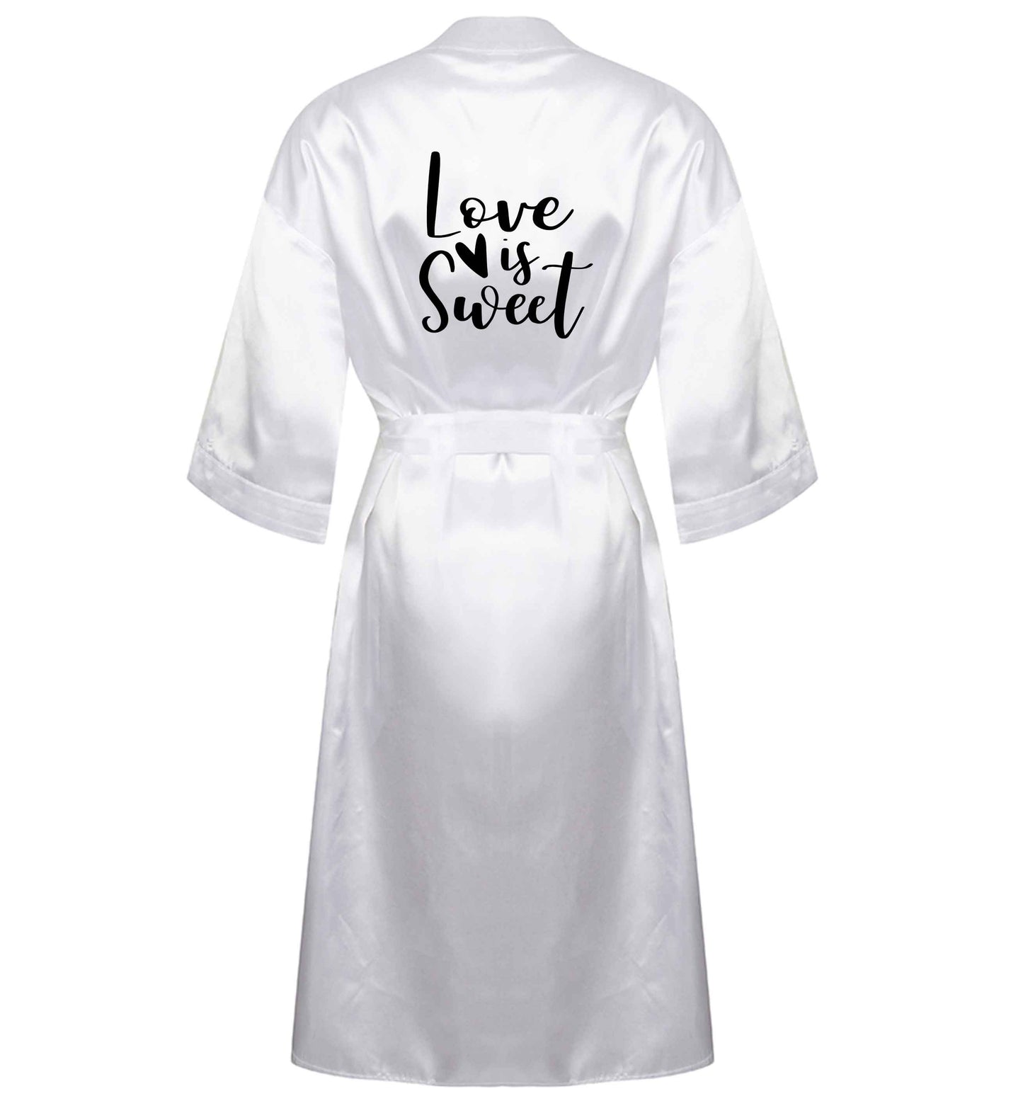 Love really does make the world go round! Ideal for weddings, valentines or just simply to show someone you love them!  XL/XXL white ladies dressing gown size 16/18