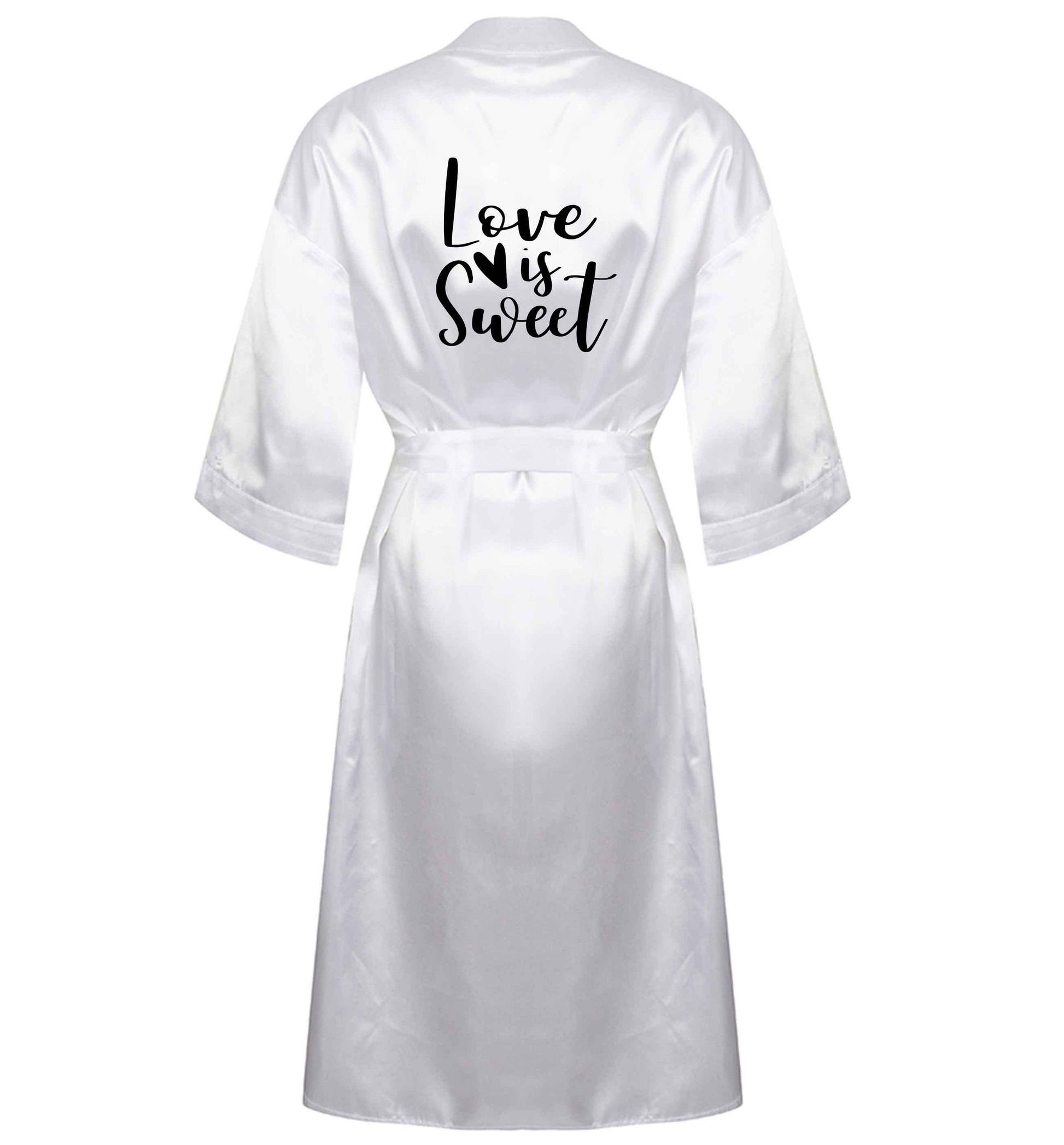 Love really does make the world go round! Ideal for weddings, valentines or just simply to show someone you love them!  XL/XXL white ladies dressing gown size 16/18