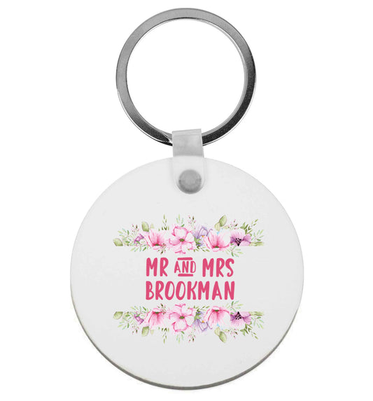 Personalised Mr and Mrs wedding and date! Ideal wedding favours! | Keyring