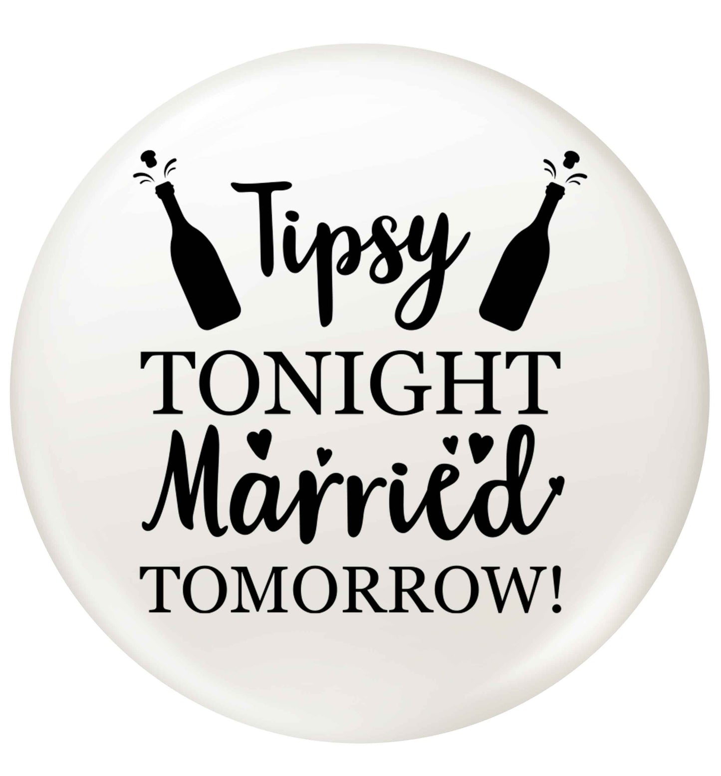 Personalised wedding thank you's Mr and Mrs wedding and date! Ideal wedding favours! small 25mm Pin badge