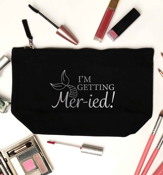 Personalised wedding thank you's Mr and Mrs wedding and date! Ideal wedding favours! black makeup bag