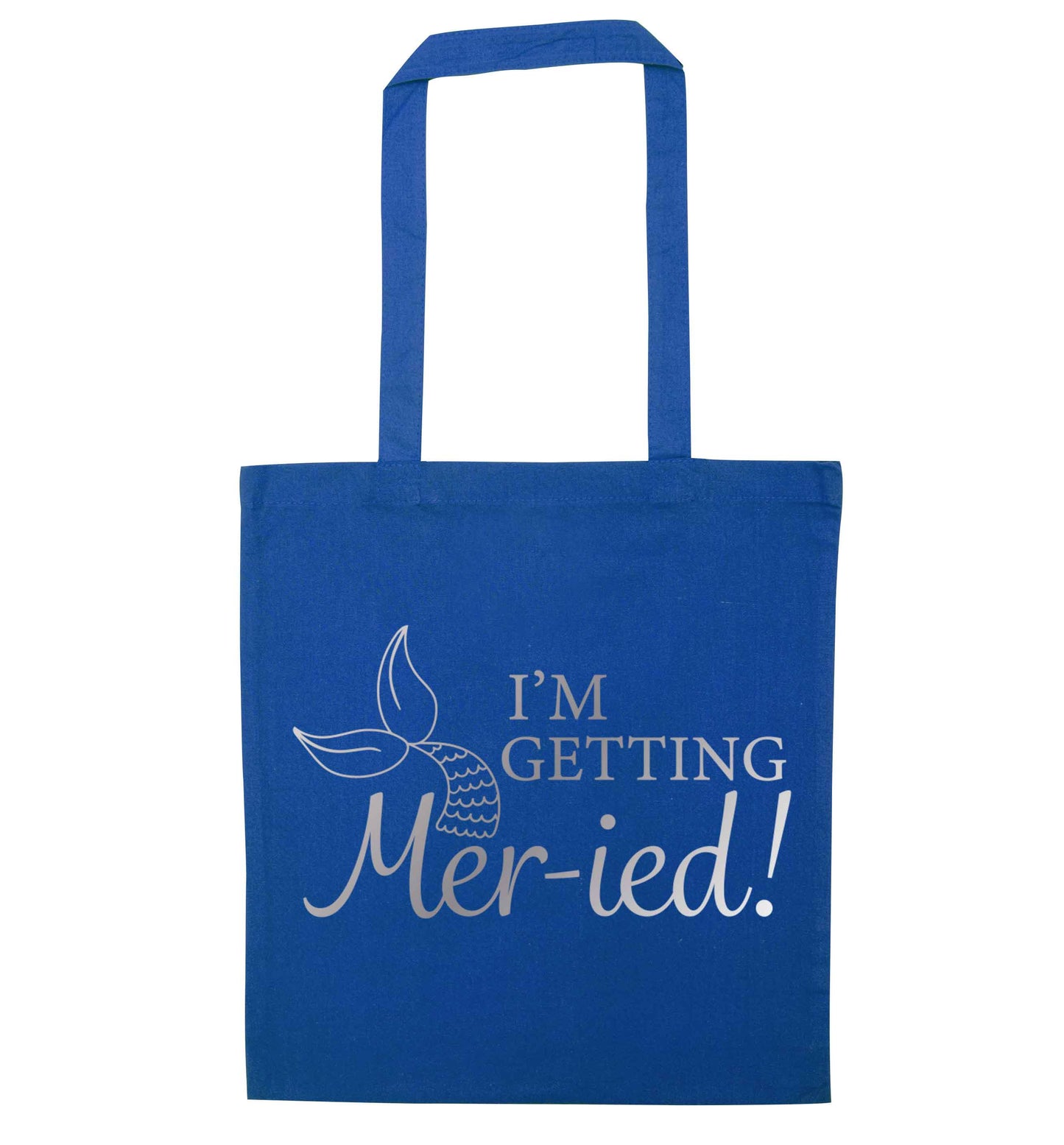 Personalised wedding thank you's Mr and Mrs wedding and date! Ideal wedding favours! blue tote bag