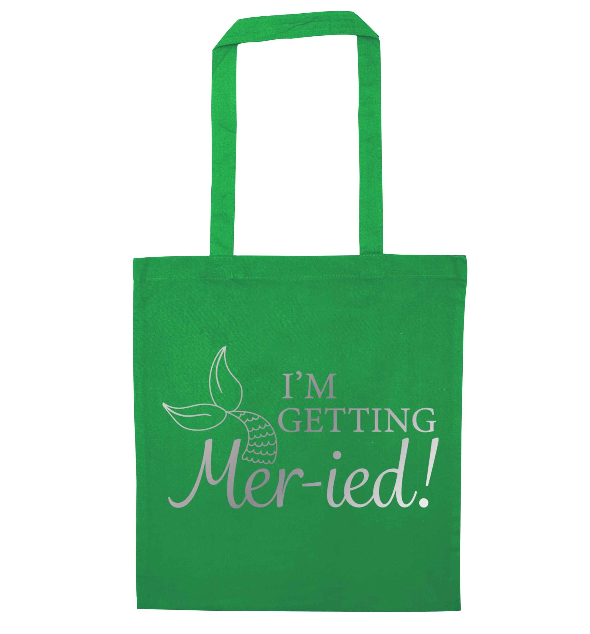 Personalised wedding thank you's Mr and Mrs wedding and date! Ideal wedding favours! green tote bag