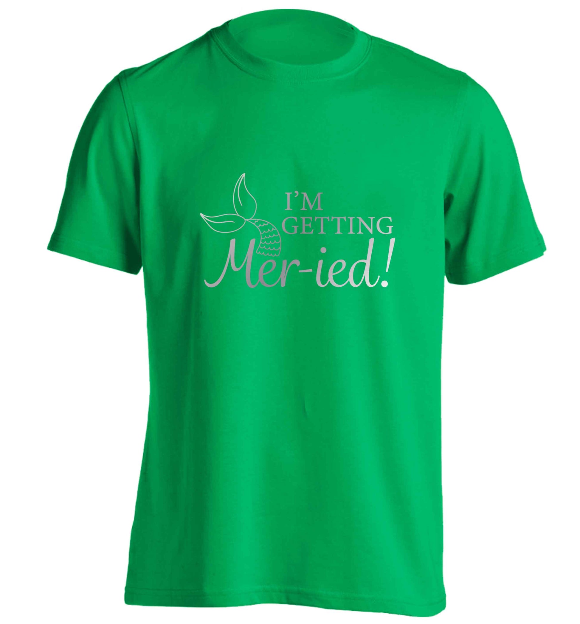 Personalised wedding thank you's Mr and Mrs wedding and date! Ideal wedding favours! adults unisex green Tshirt 2XL