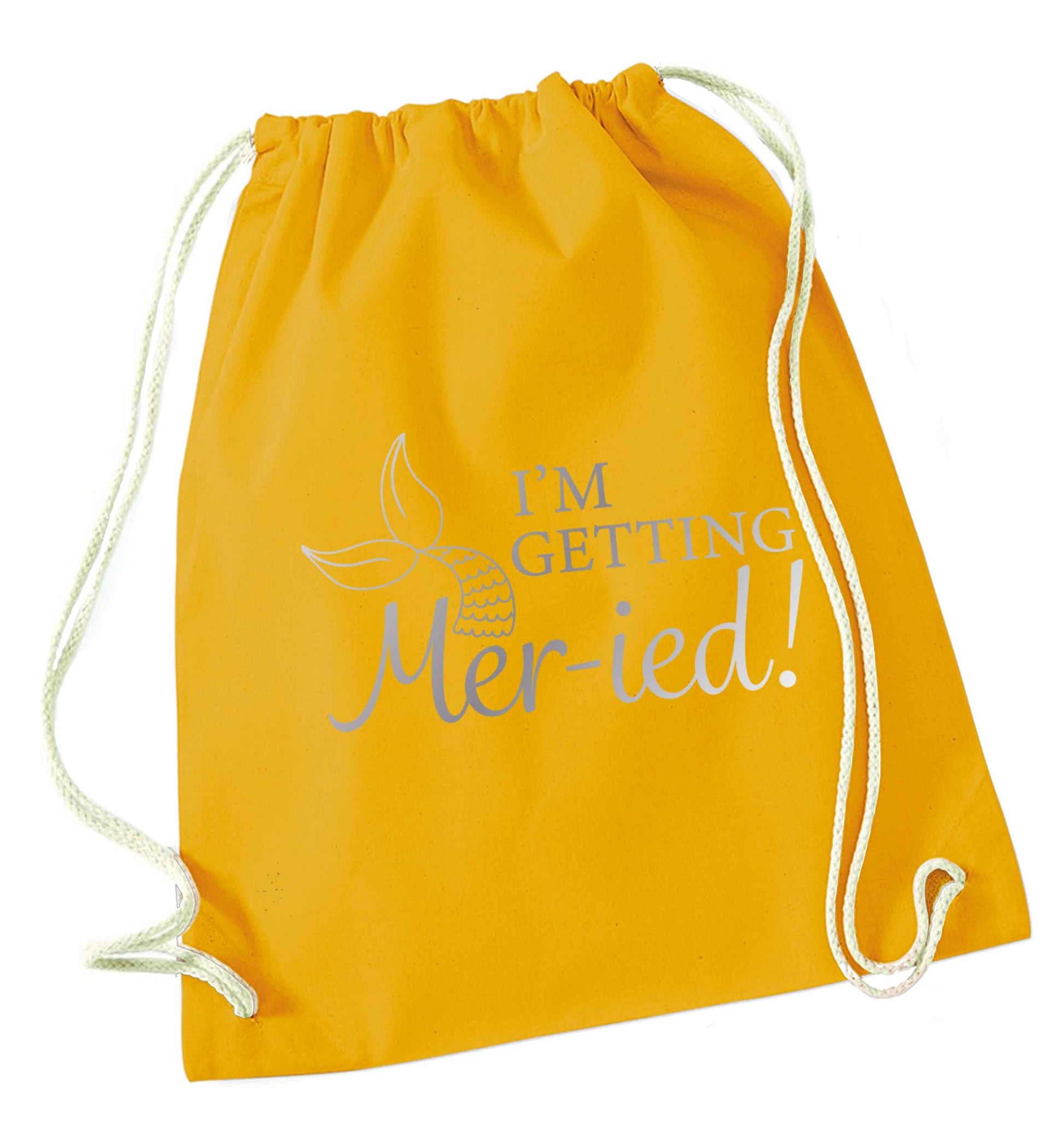 Personalised wedding thank you's Mr and Mrs wedding and date! Ideal wedding favours! mustard drawstring bag