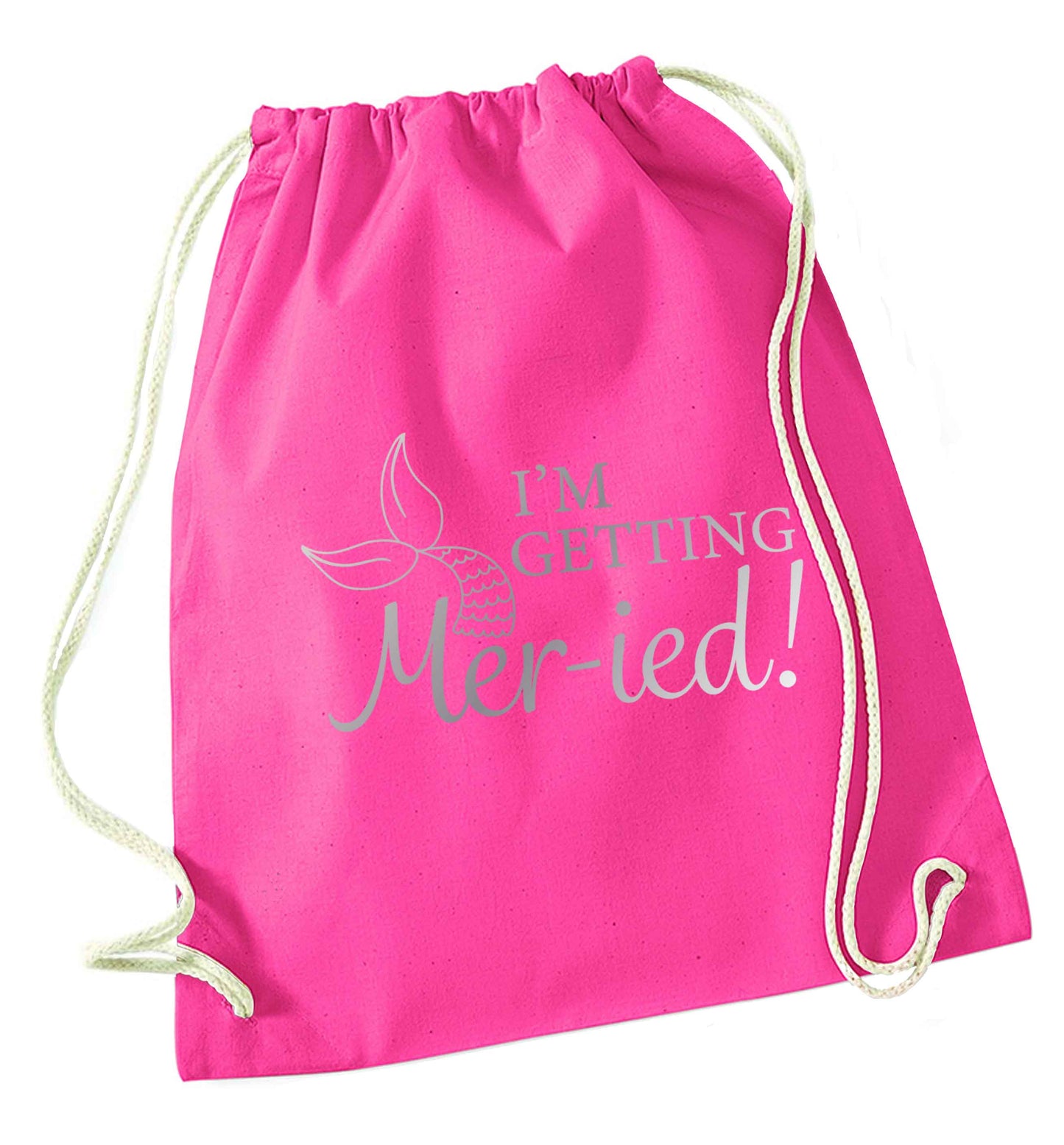 Personalised wedding thank you's Mr and Mrs wedding and date! Ideal wedding favours! pink drawstring bag
