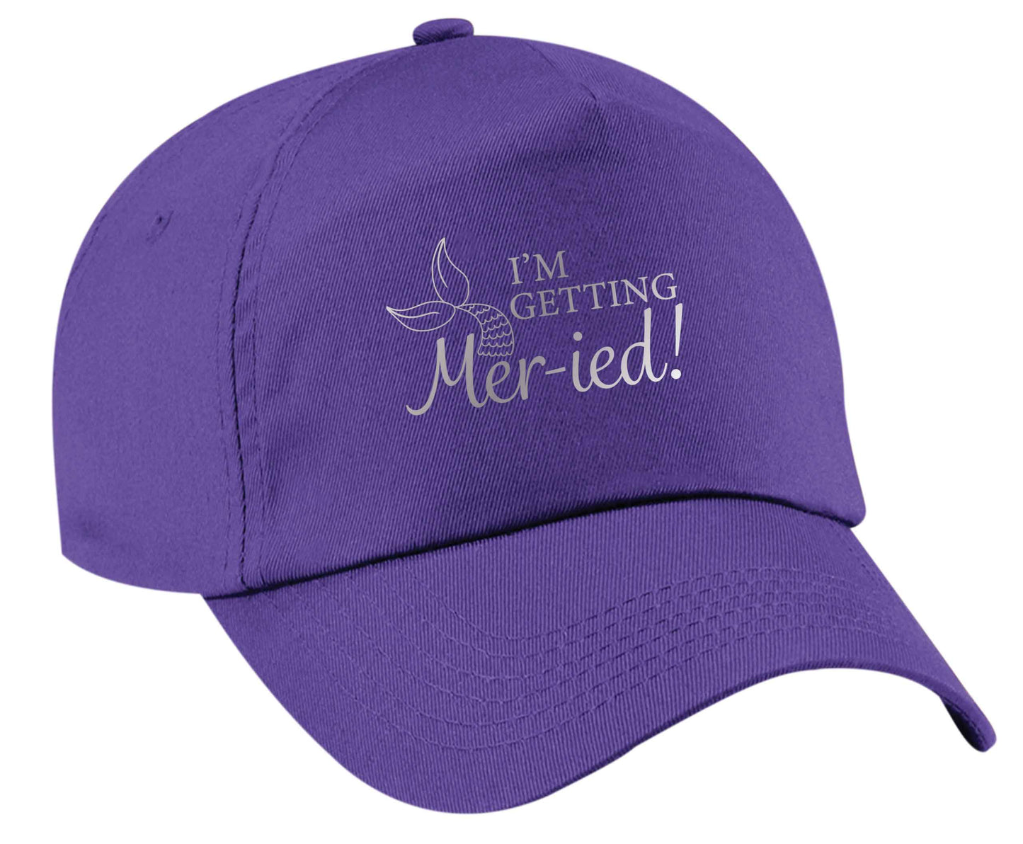 I'm getting mer-ied! Metallic silver | Baseball Cap